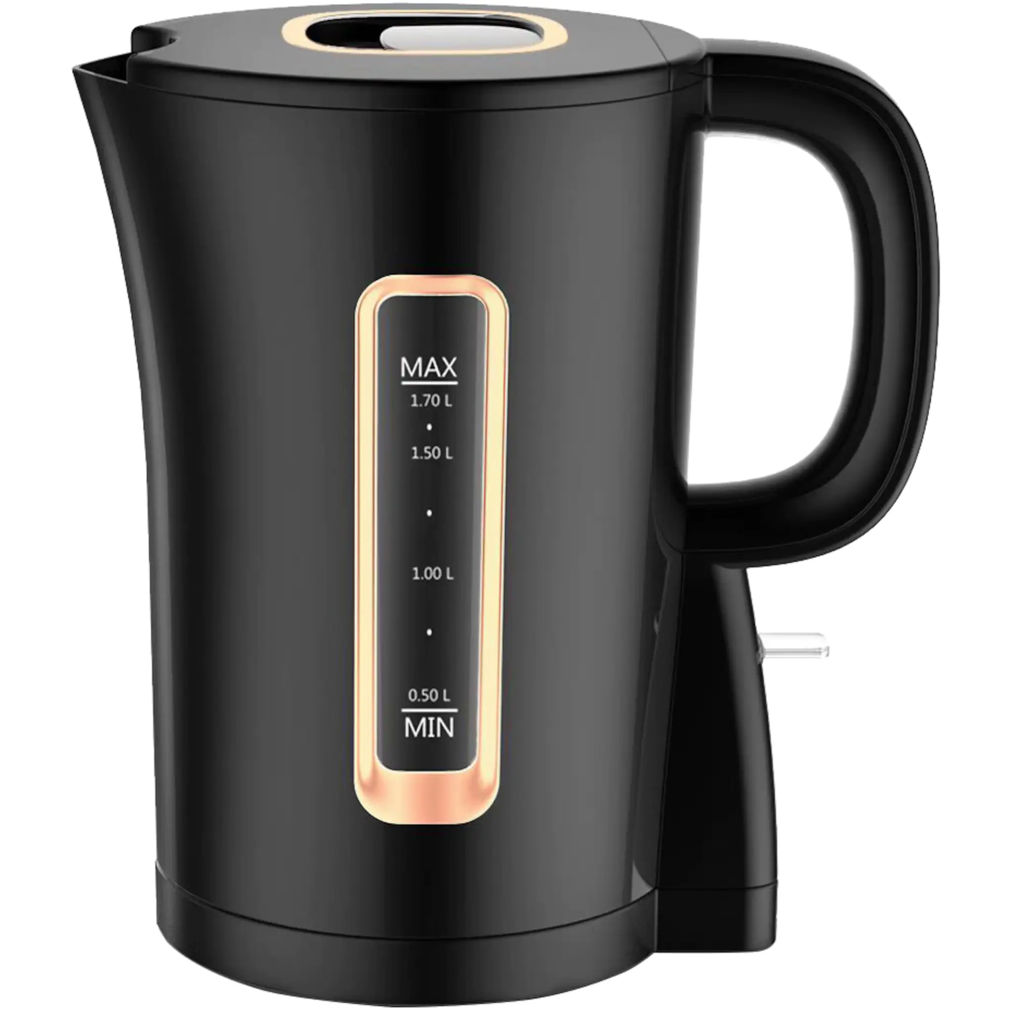 Emerio Wasserkocher WK-125130 1,7 Liter, 2200 Watt, schwarz Emerio Wasserkocher WK-125130 1,7 Liter, 2200 Watt, schwarz