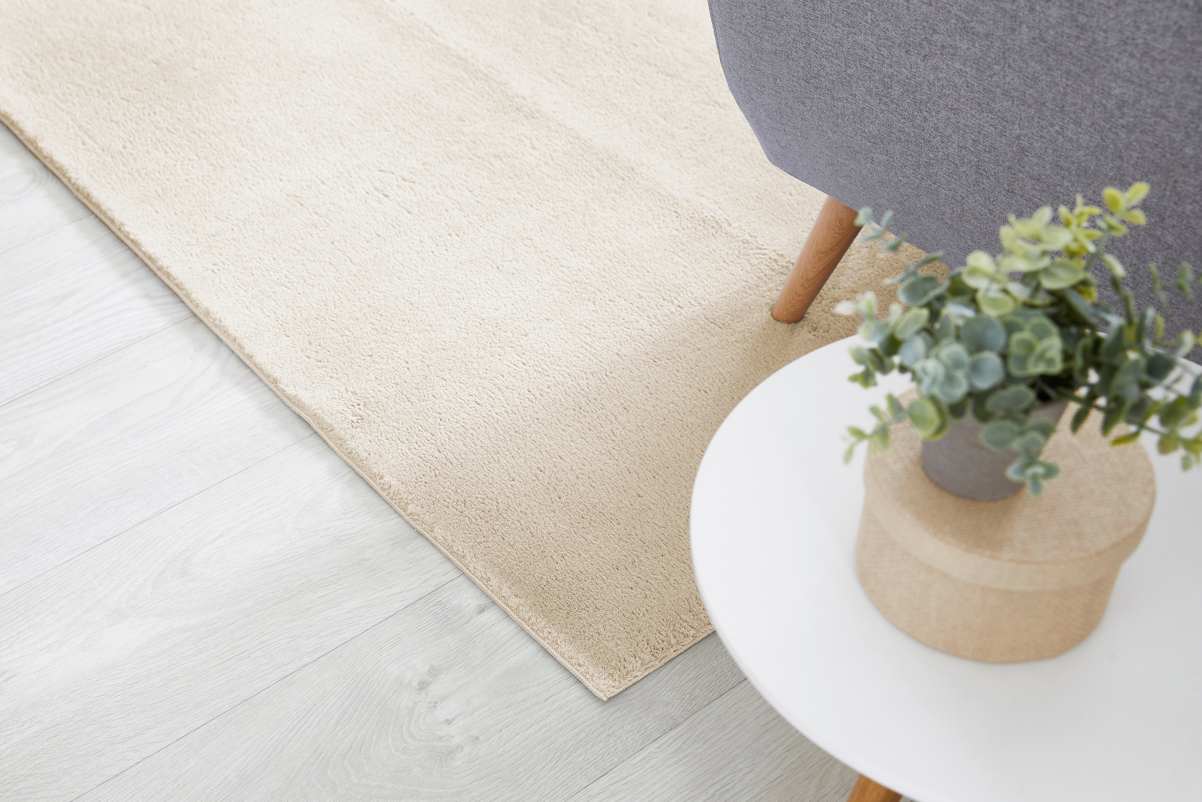 Flachwebteppich Bartolo 120 x 170 cm creme