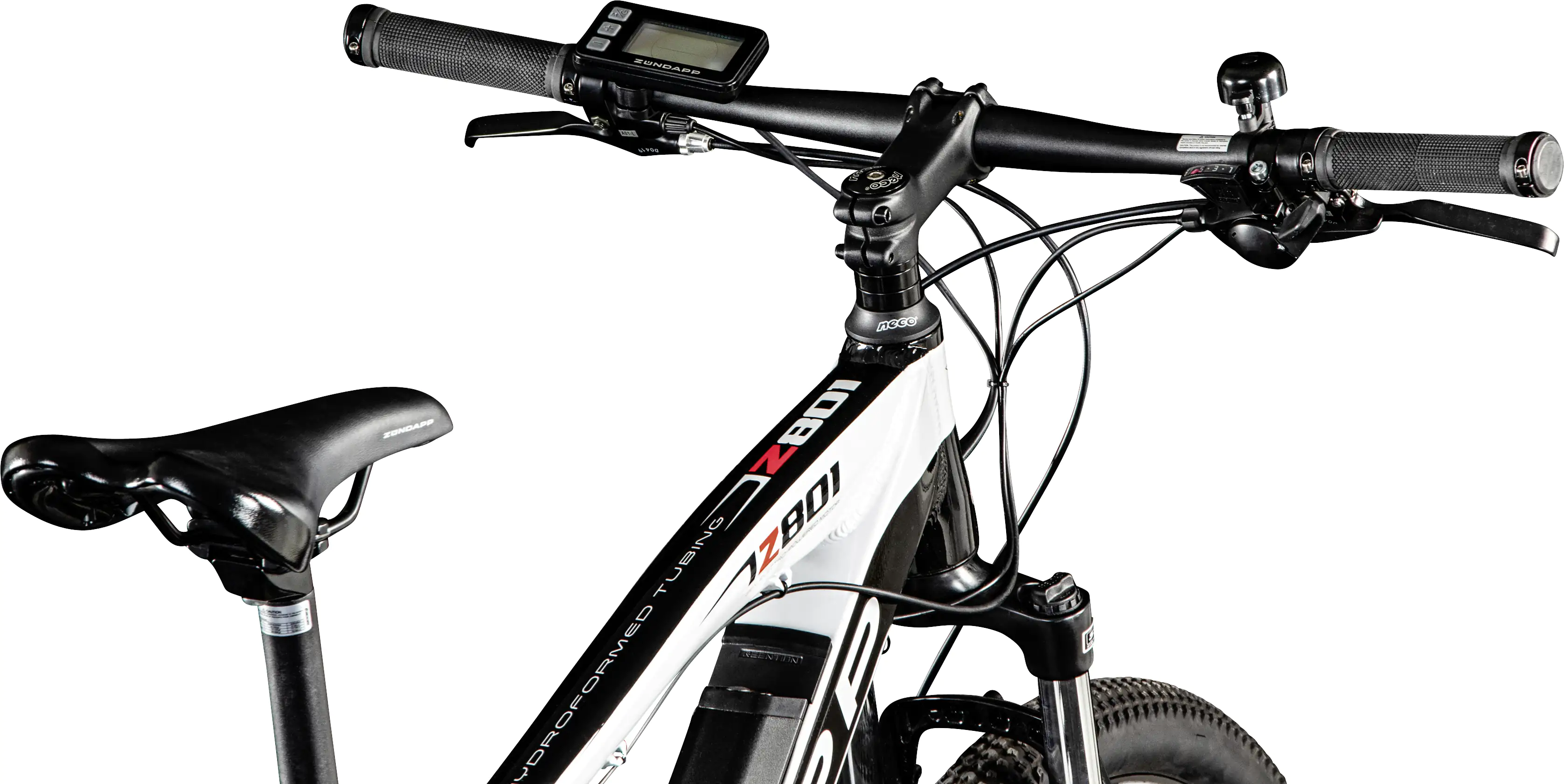 Zündapp E-Bike MTB Z801 27,5 Zoll 21-Gang 418 Wh schwarz weiß