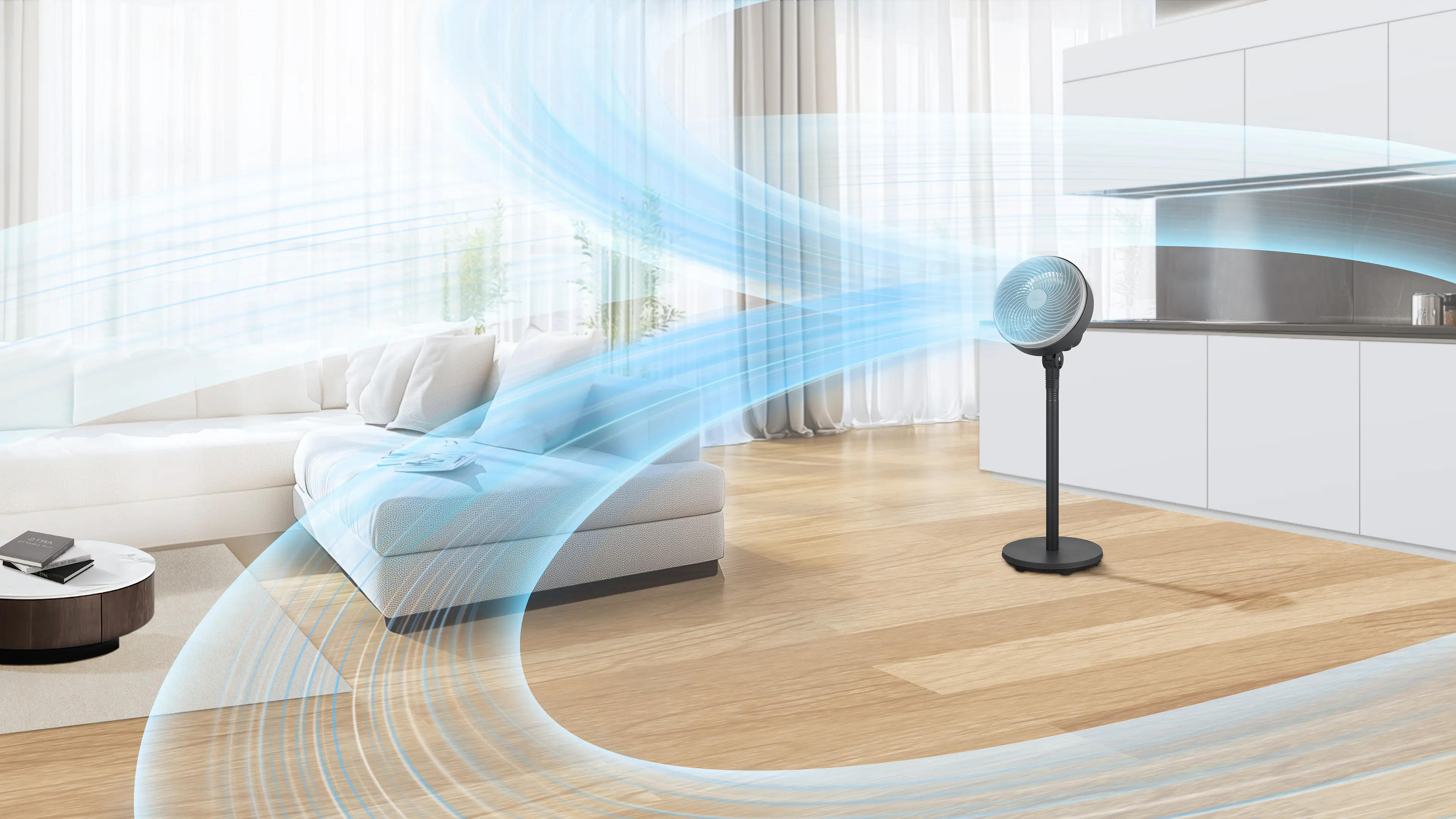 Midea Standventilator MFS18200APK Ø 30 cm grau