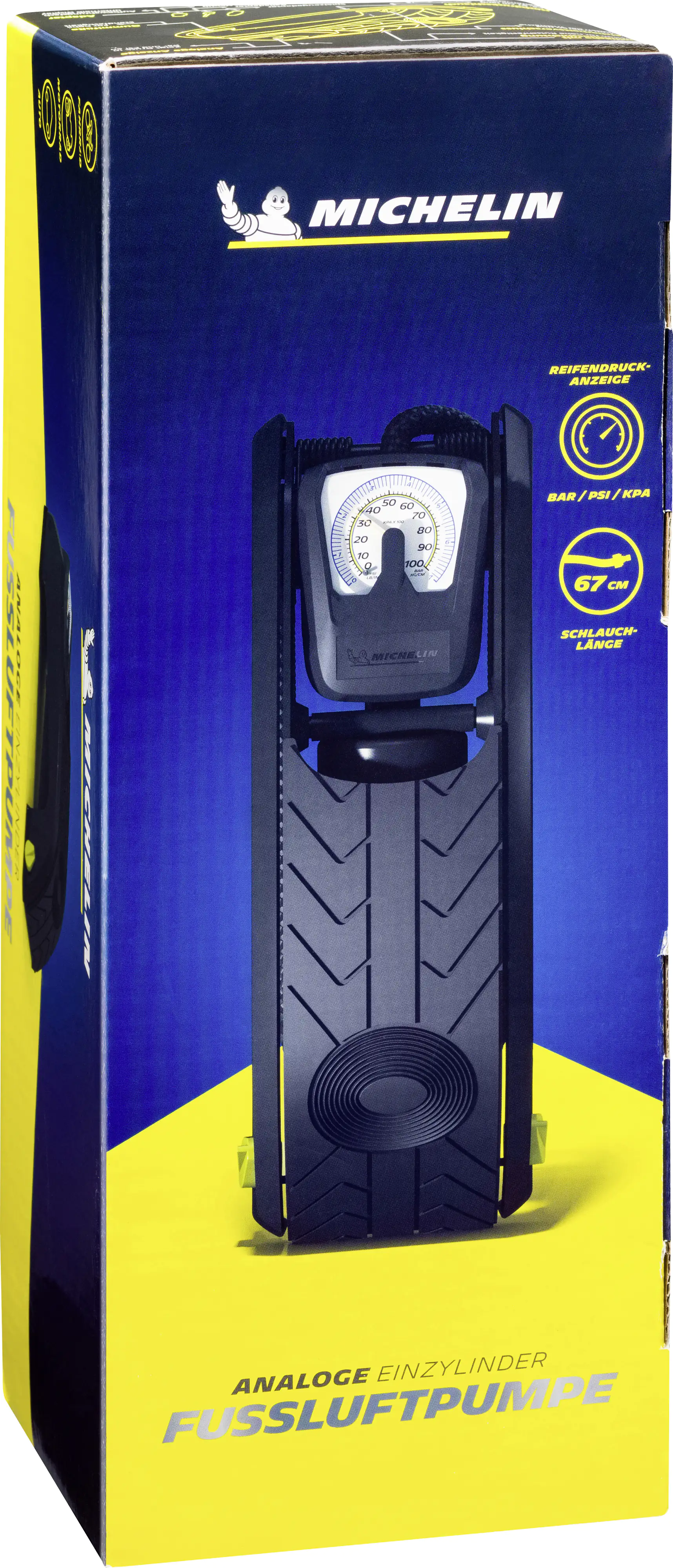 Michelin Einzylinder-Fußluftpumpe analog