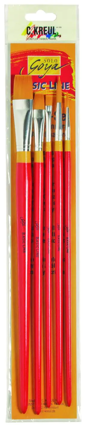 Kreul Solo Goya Künstlerpinsel Set Synthetik 5 Stück, gemischt