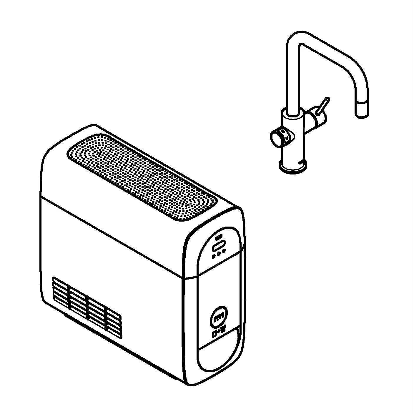 Grohe Blue Home U-Auslauf Starter Kit mit herausziehbarem Mousseurauslauf chrom
