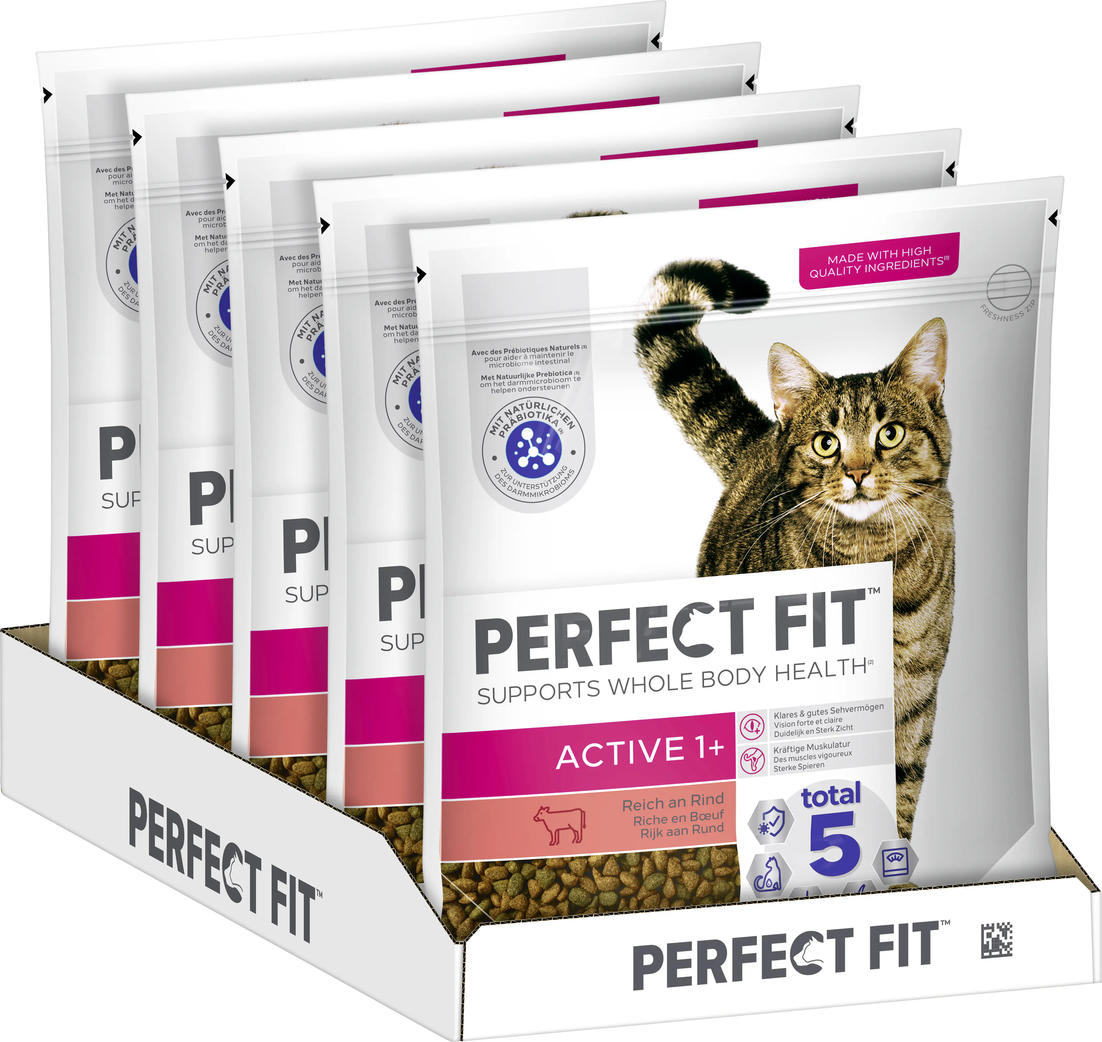Perfect Fit Active 1+ Katzentrockenfutter Adult 1,4 kg Rind Perfect Fit Active 1+ Katzentrockenfutter Adult 1,4 kg Rind