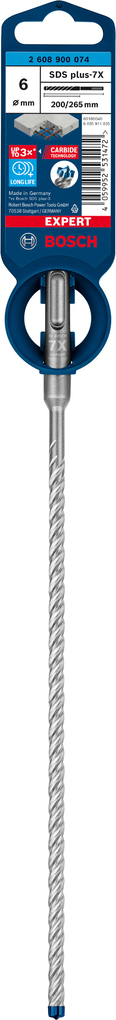 Bosch Expert SDS plus-7X Hammerbohrer 6 x 200 x 265 mm