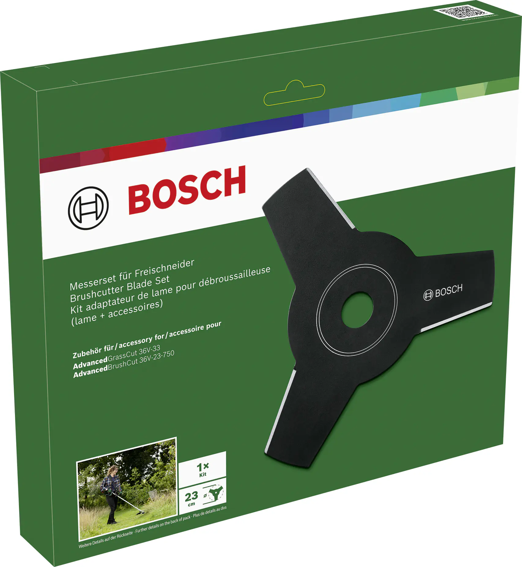 Bosch Ersatzmessersatz für Freischneider AdvancedGrassCut & AdvancedBrushCut