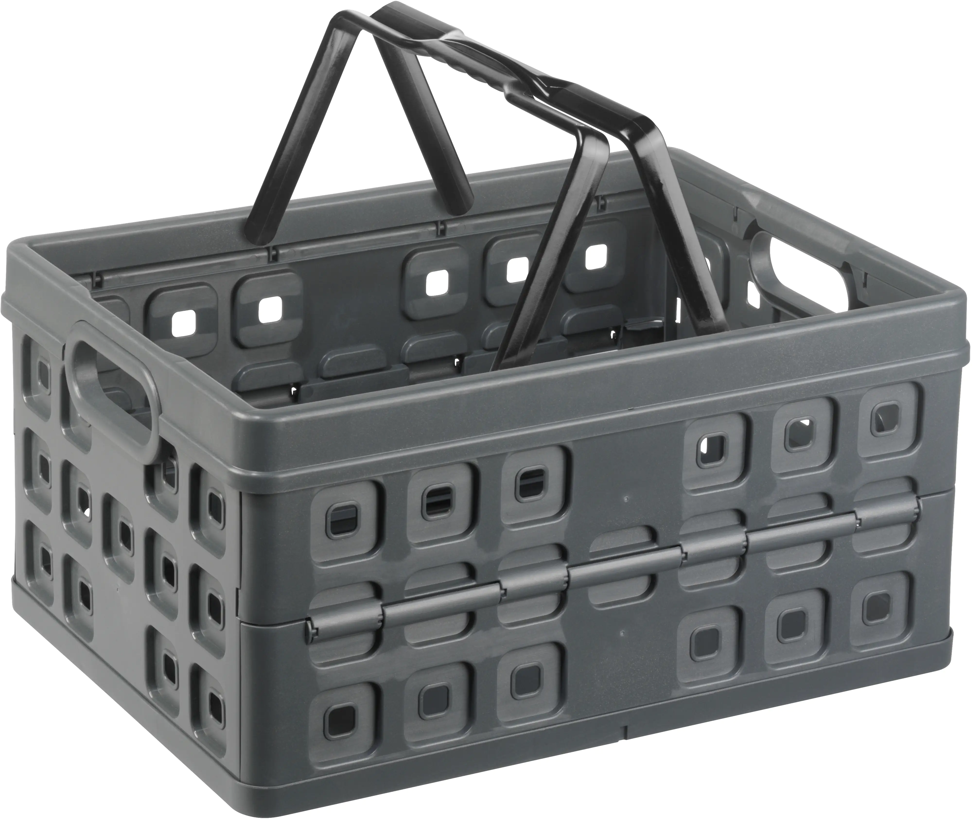 Sunware Klappbox Square 32L anthrazit/schwarz 49 x 36 x 25 cm Sunware Klappbox Square 32L anthrazit/schwarz 49 x 36 x 25 cm