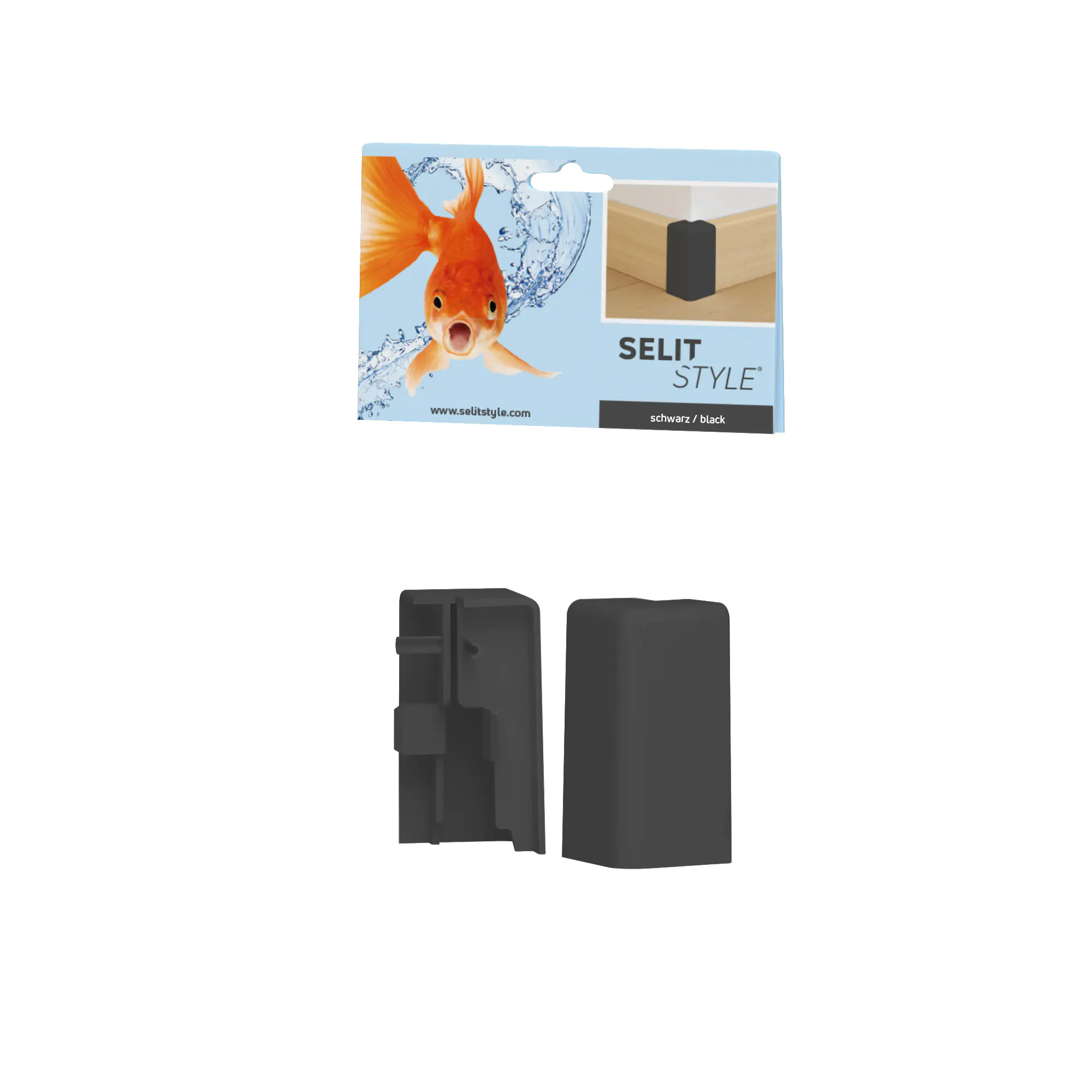 Selitstyle Außenecke schwarz 2 Stück