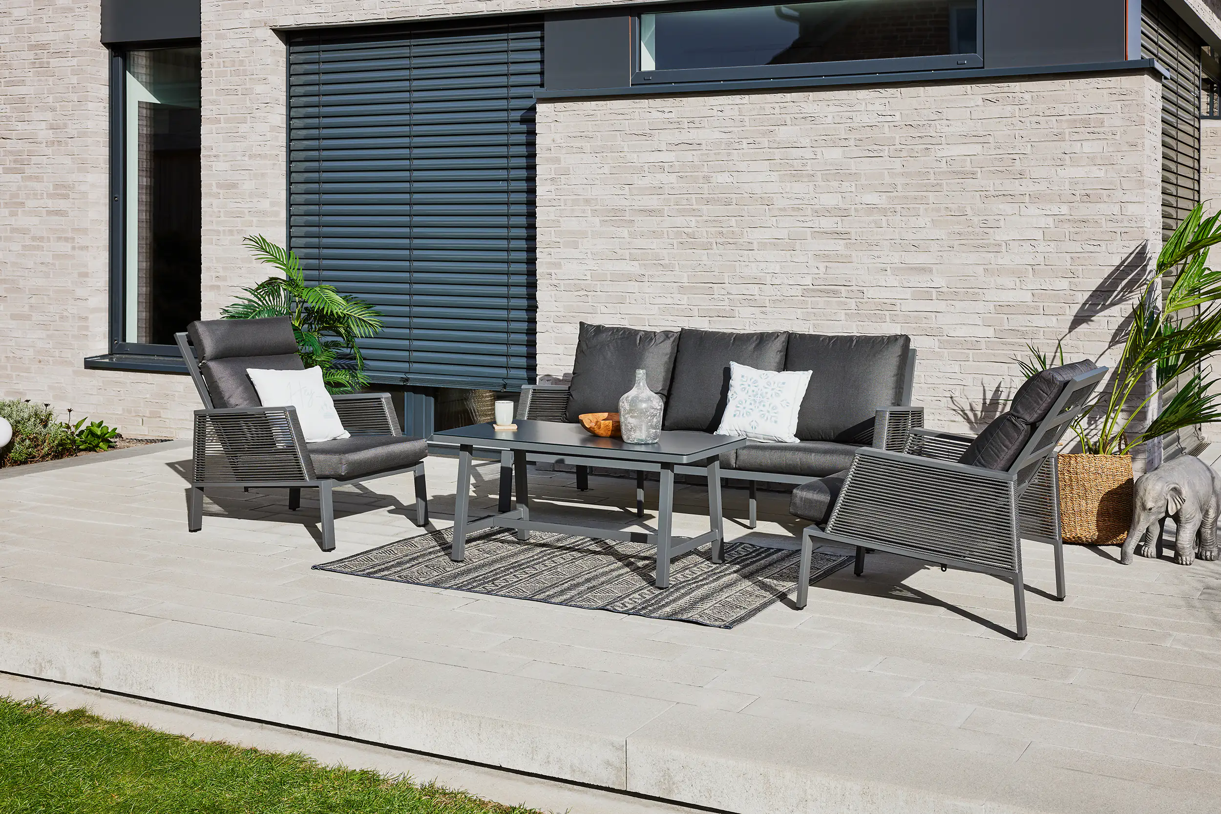 Primaster Aluminium Lounge Möbelset Cervia inkl. Kissen Primaster Aluminium Lounge Möbelset Cervia inkl. Kissen