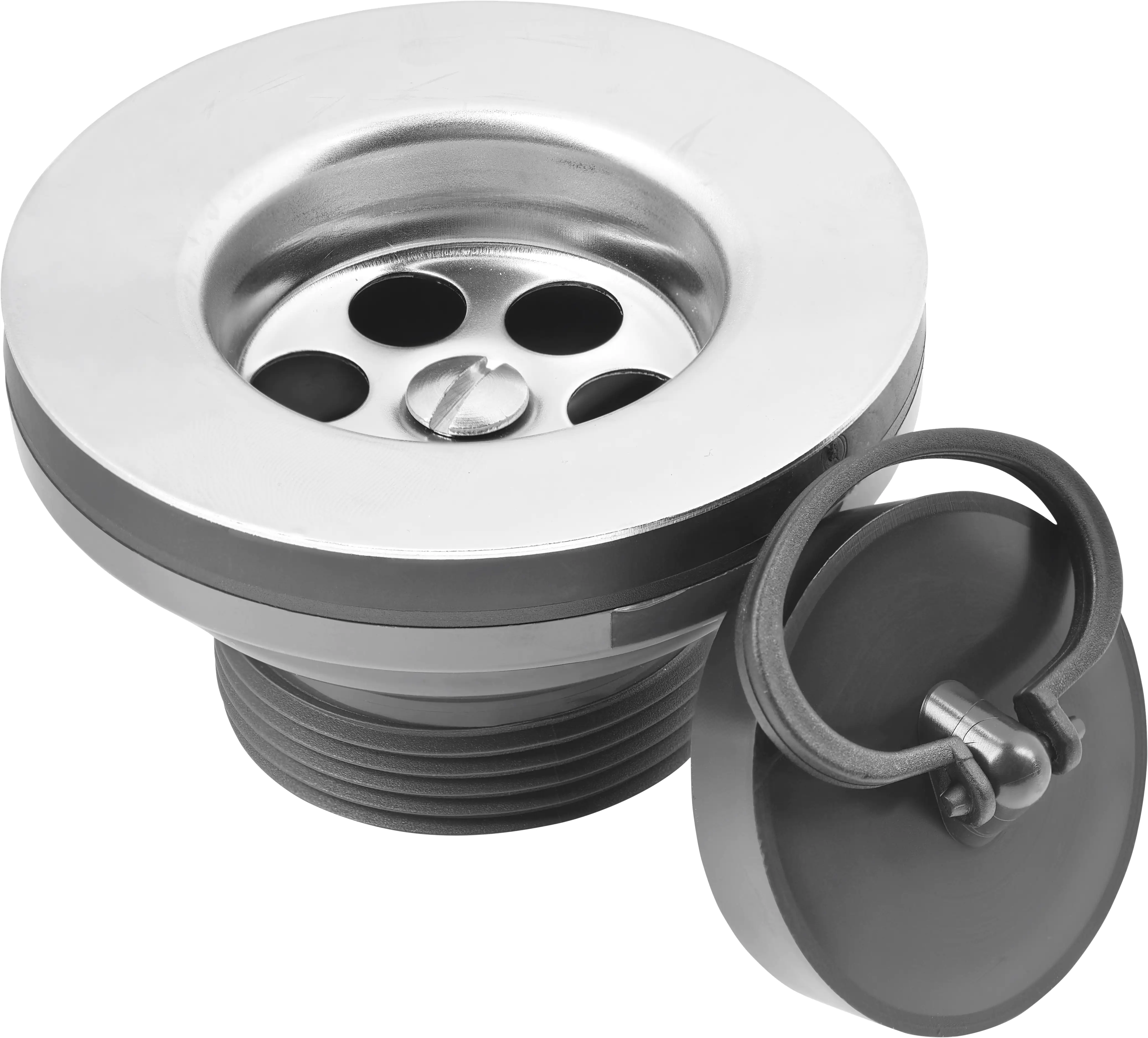 4035300978441 Cornat Ablaufventil für Feuertonspülen Edelstahl/Kunststoff