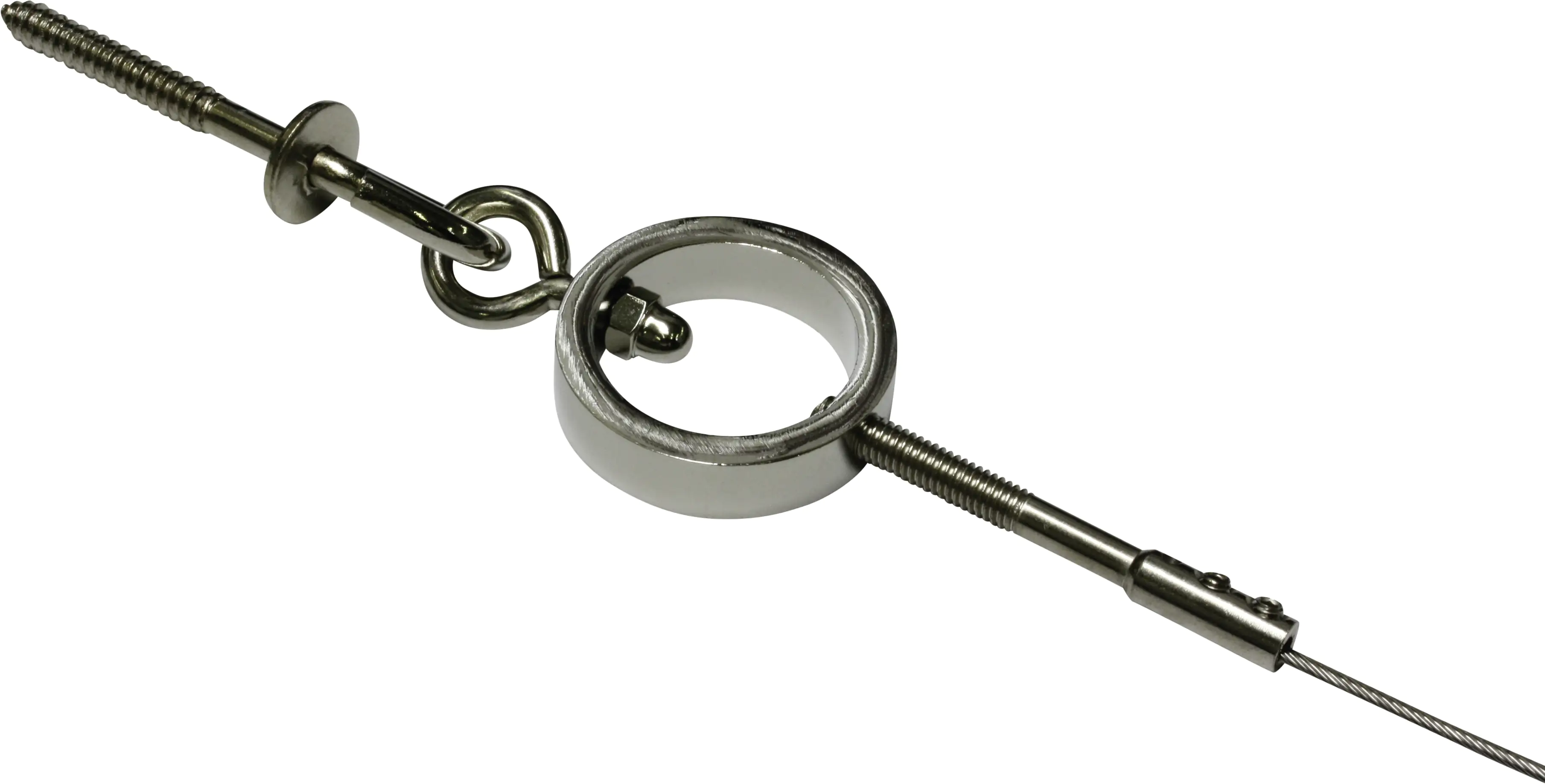 Gardinia Seilspanngarnitur Ring chrom, 500 cm