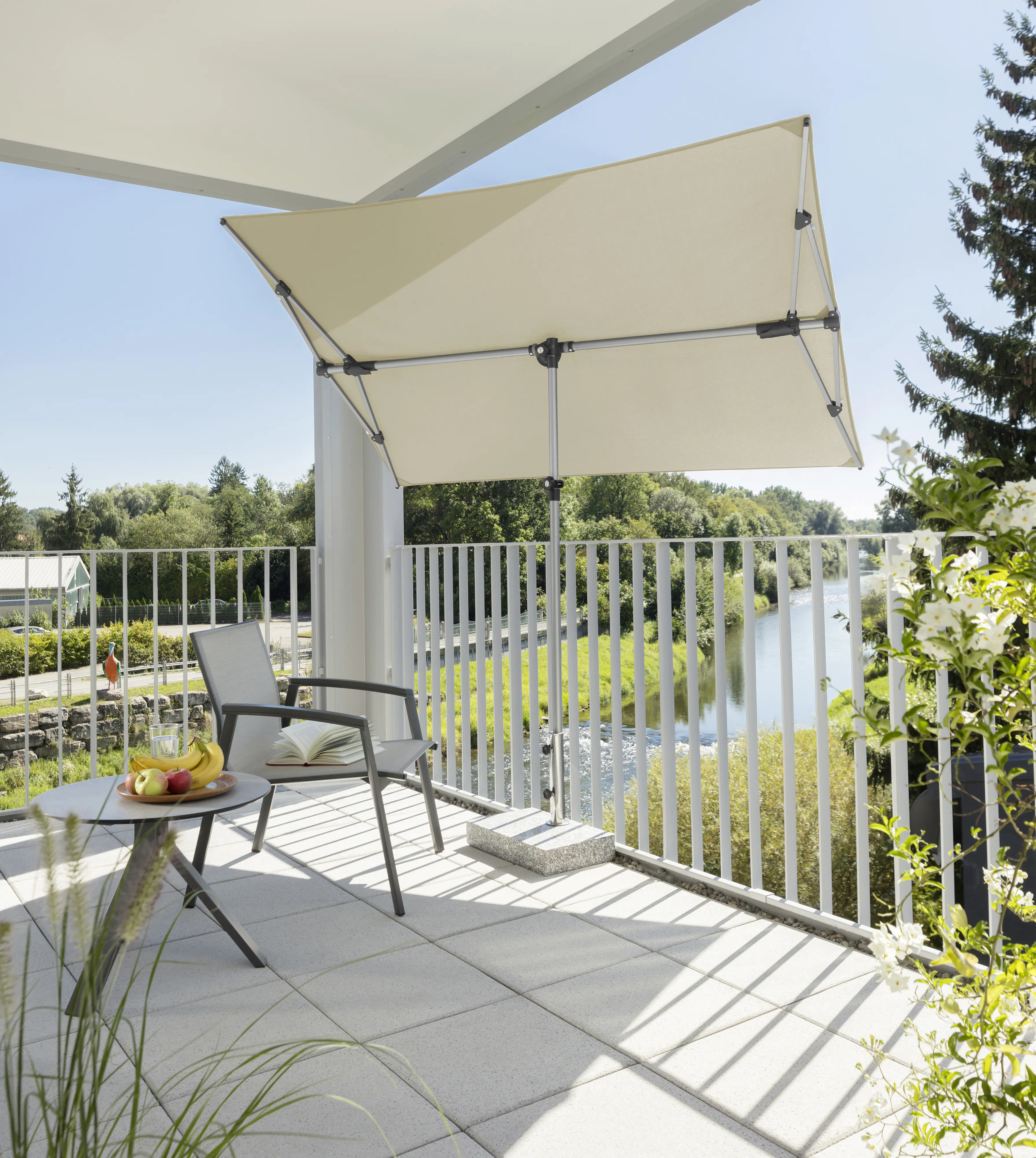 Schneider Sonnenschirm Novara natur 190 x 140 cm Schneider Sonnenschirm Novara natur 190 x 140 cm