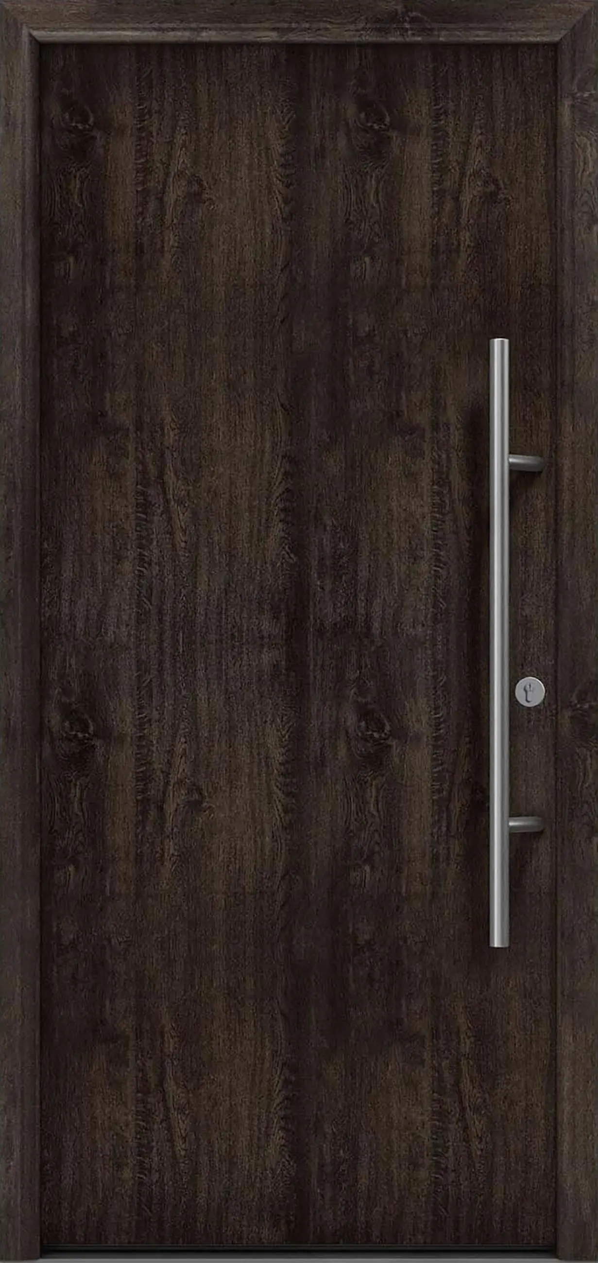 EcoStar Haustür ISOPRO Secur IPS 010 RC2 night oak 110 x 210 cm