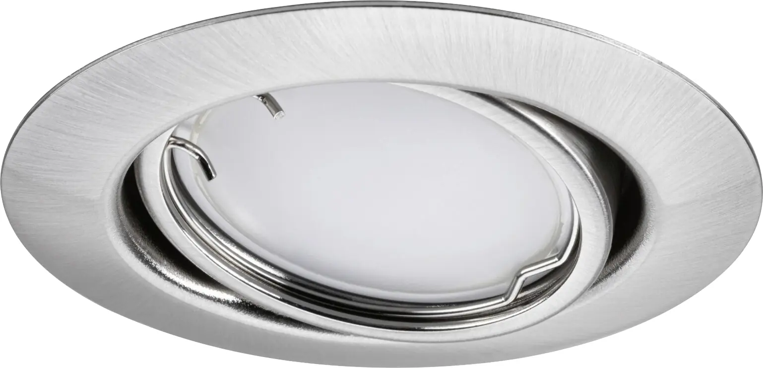 Paulmann LED Einbauleuchte Coin Base 3er Set eisen gebürstet Zigbee RGBW RGBW Ø 9 cm schwenkbar 