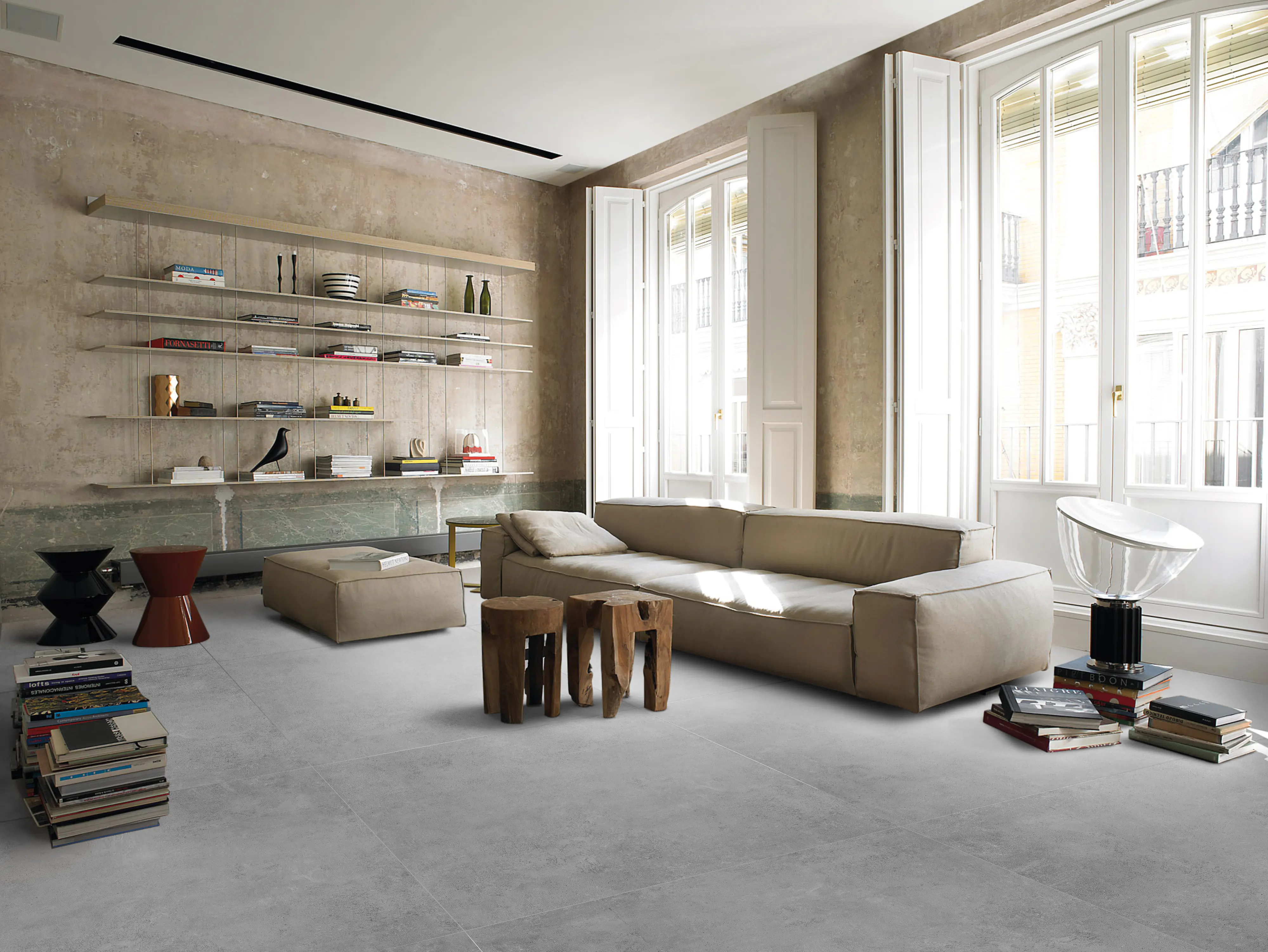 Bodenfliese Feinsteinzeug Hometec Beton 60 x 60 cm anthrazit Bodenfliese Feinsteinzeug Hometec Beton 60 x 60 cm anthrazit
