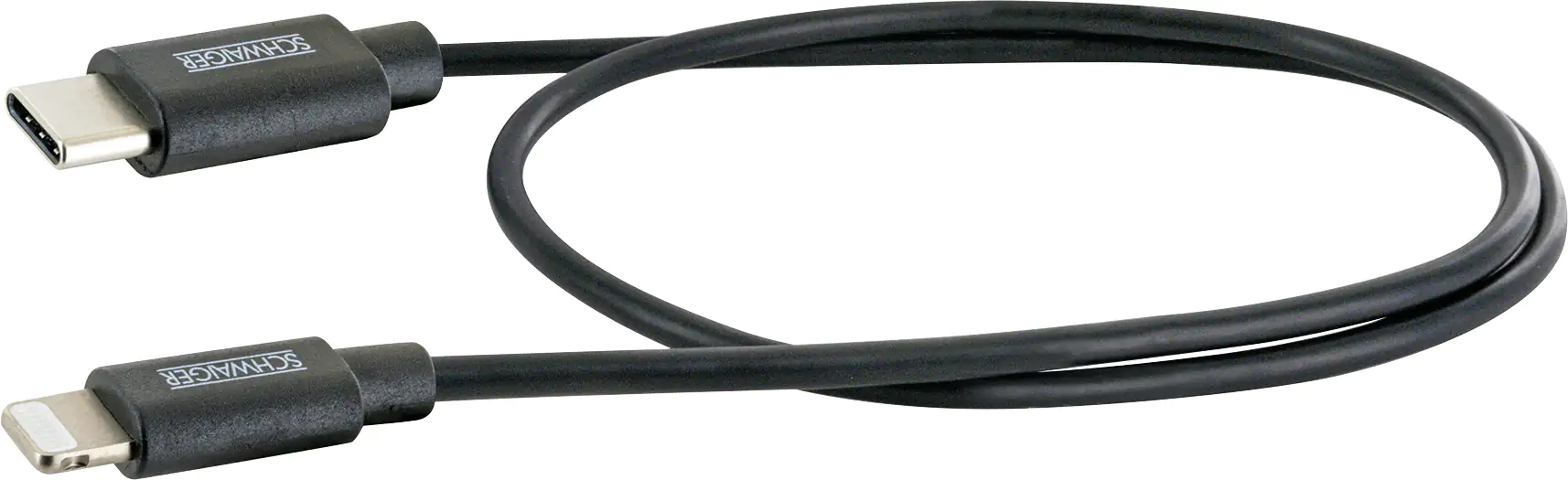 Schwaiger Sync und Ladekabel Apple 0,5 m USB Type C, schwarz