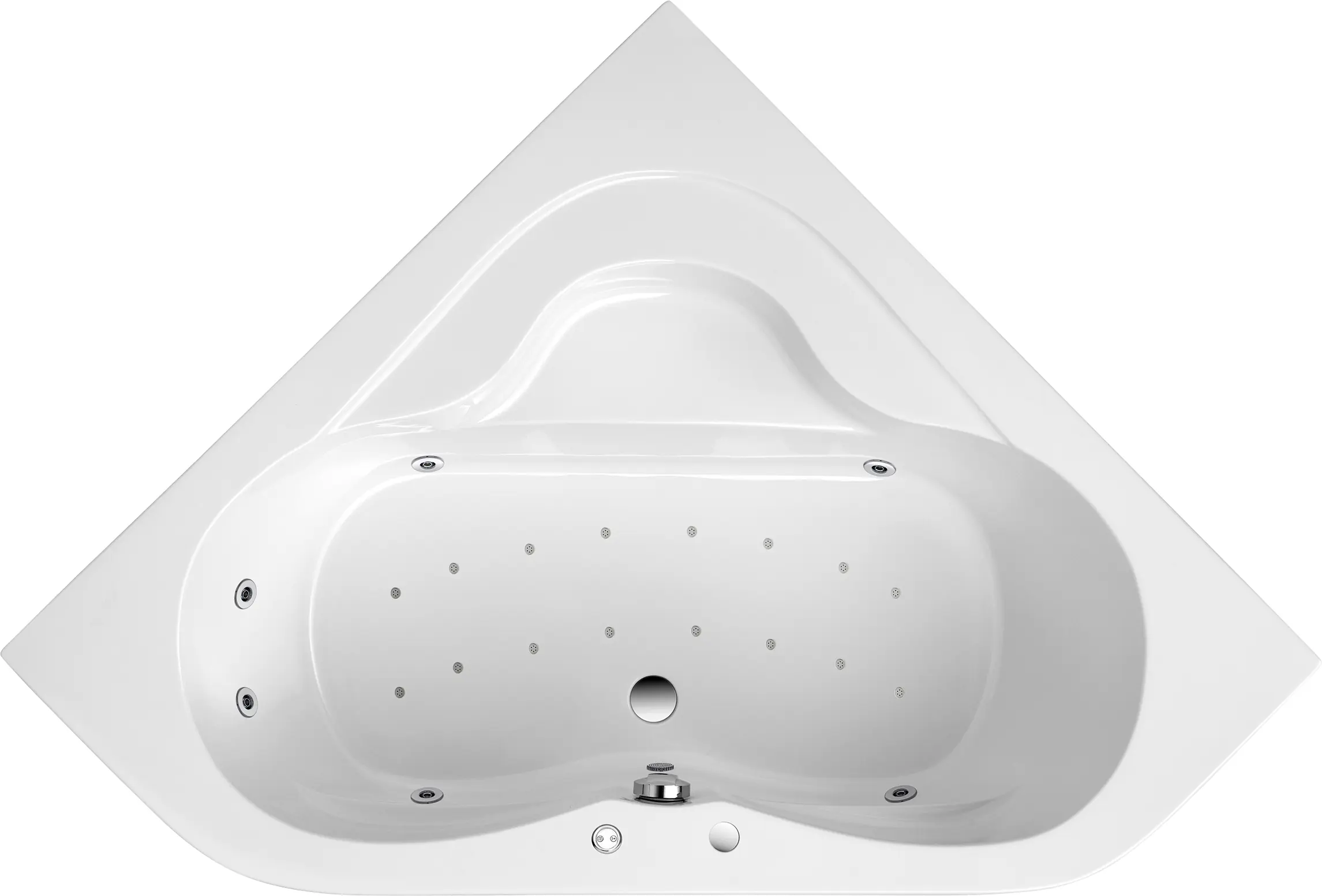 Ottofond Whirlpool-System Lorca 140 cm, Typ 3