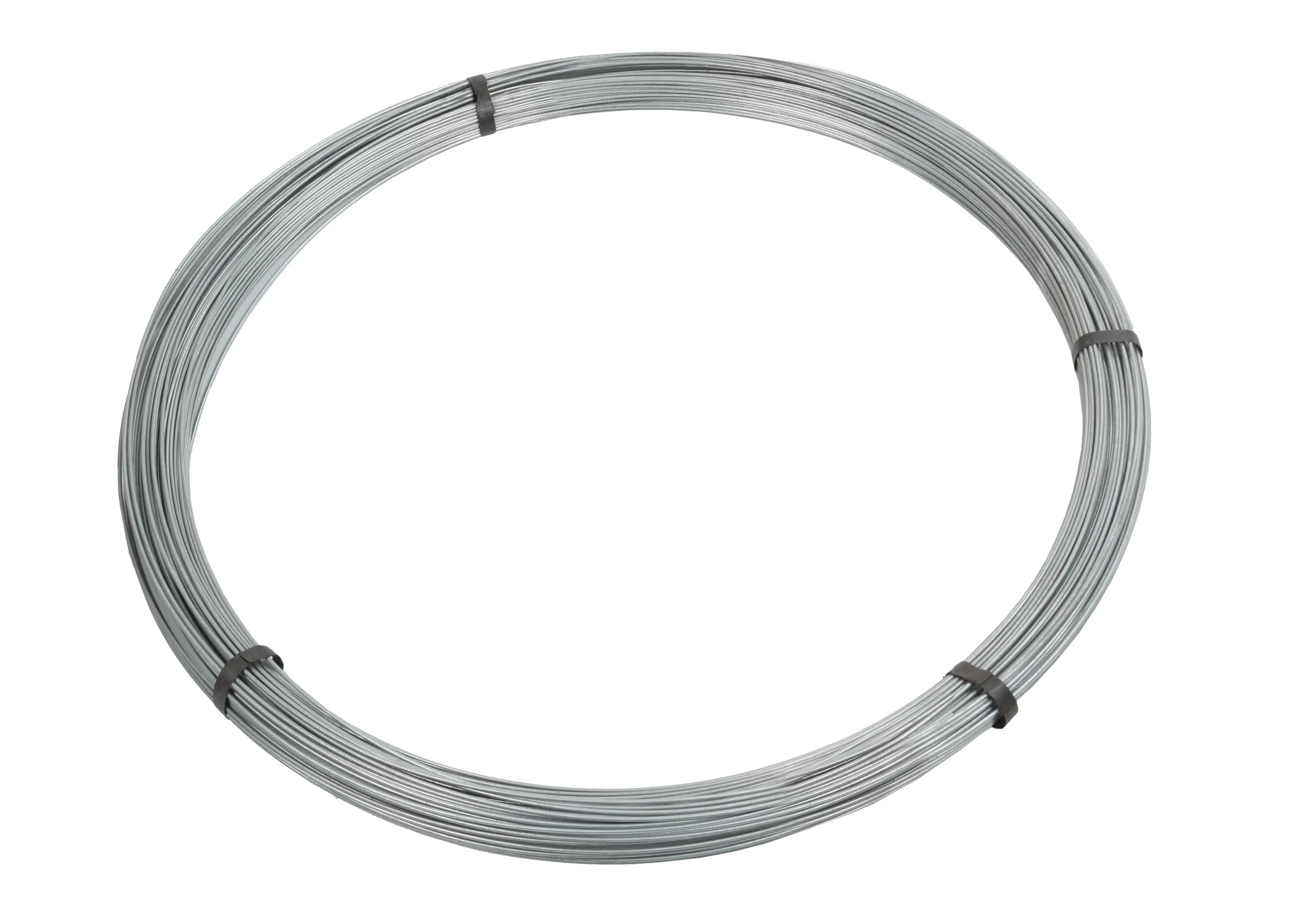 Floraworld Spanndraht verzinkt 225 m x 4,2 mm silber