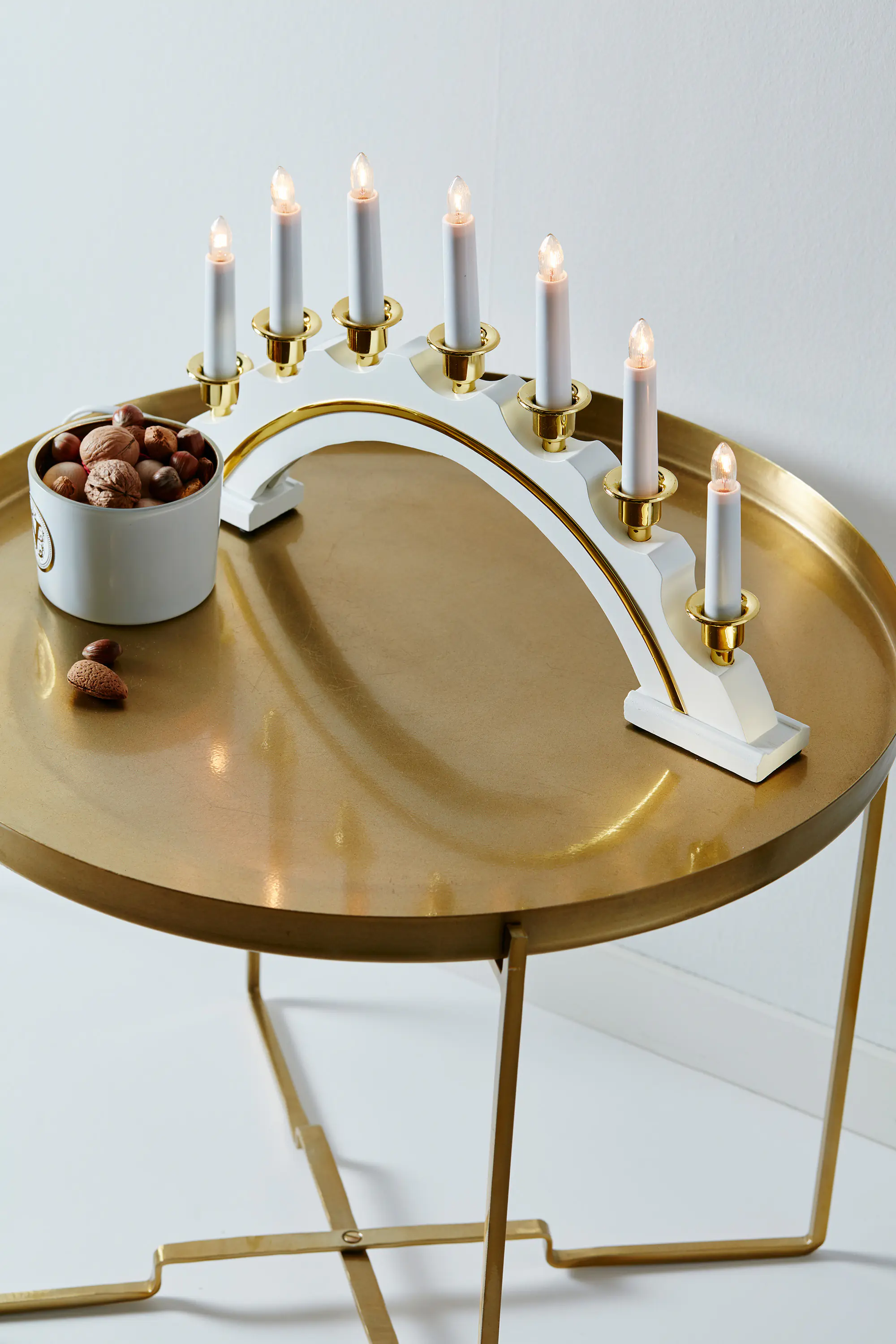 Markslöjd Adventskerzenhalter Celine 7-flammig weiß