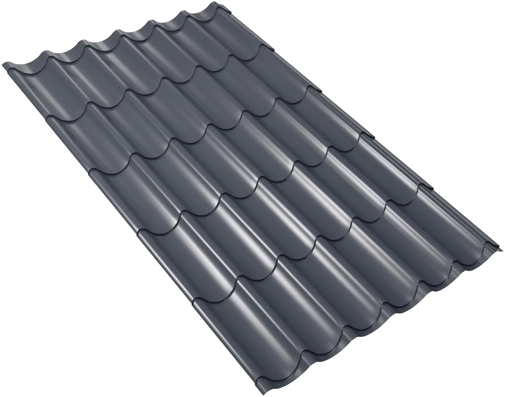 Weckman Metallziegel 185 x 106 cm 0,5 mm anthrazit Weckman Metallziegel 185 x 106 cm 0,5 mm anthrazit