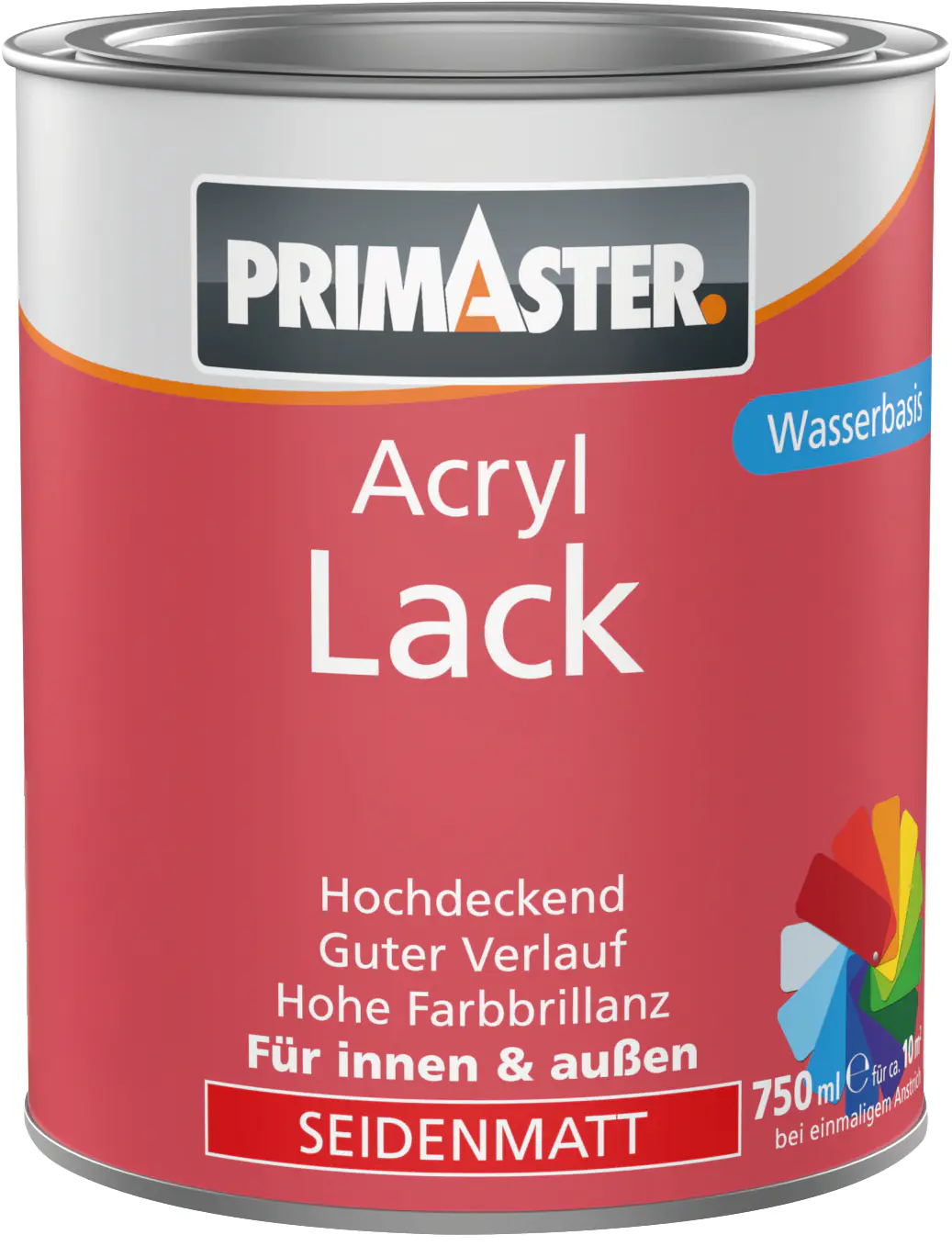 Primaster Acryl Lack goldgelb seidenmatt 750 ml