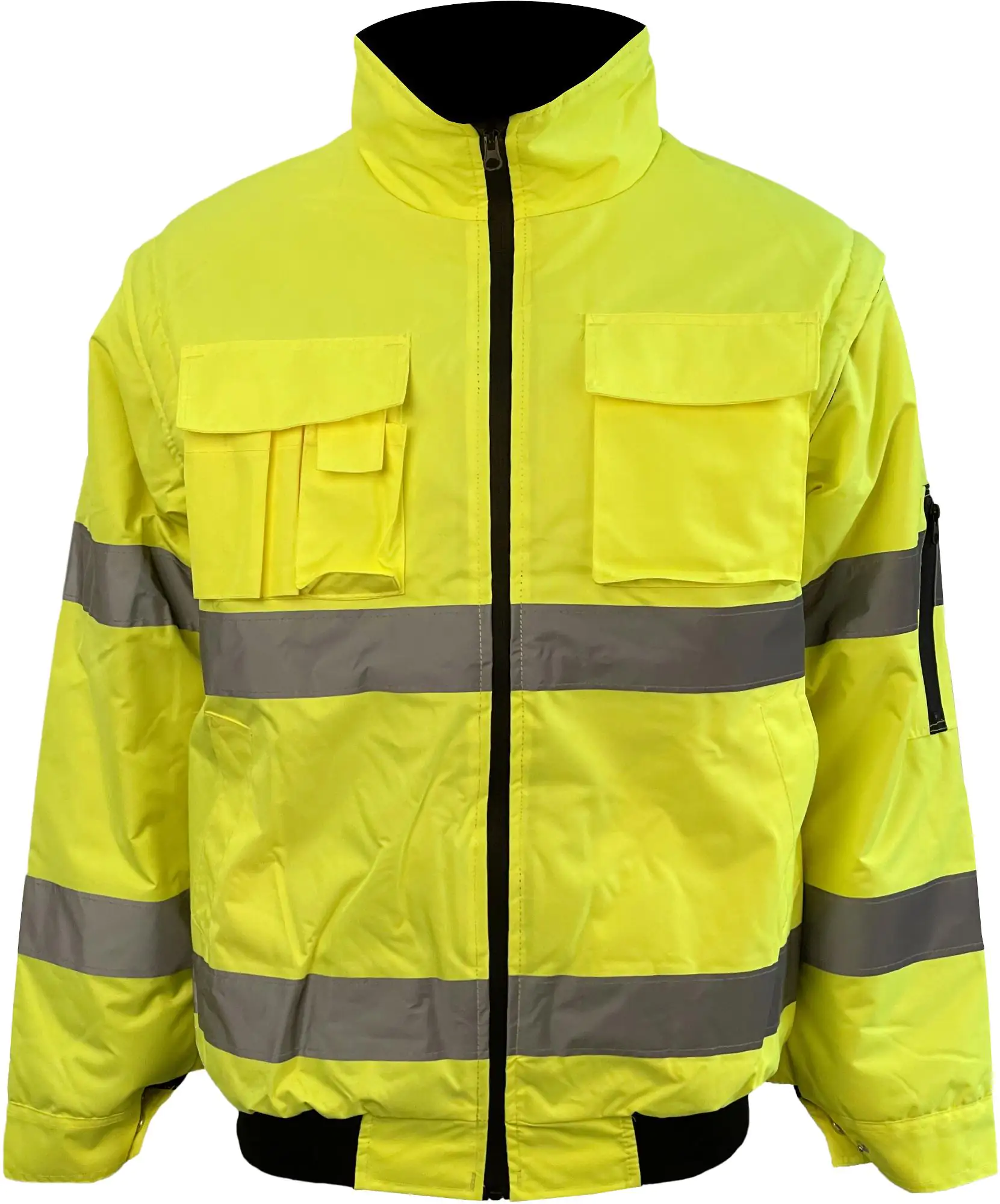 Charlie Barato Warnschutz-Pilotenjacke gelb