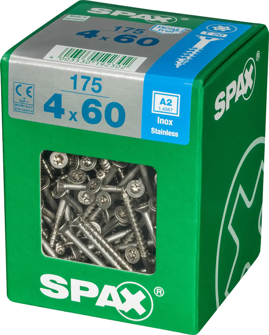 Spax Universalschrauben 4.0 x 60 mm TX 20 - 175 Stk.