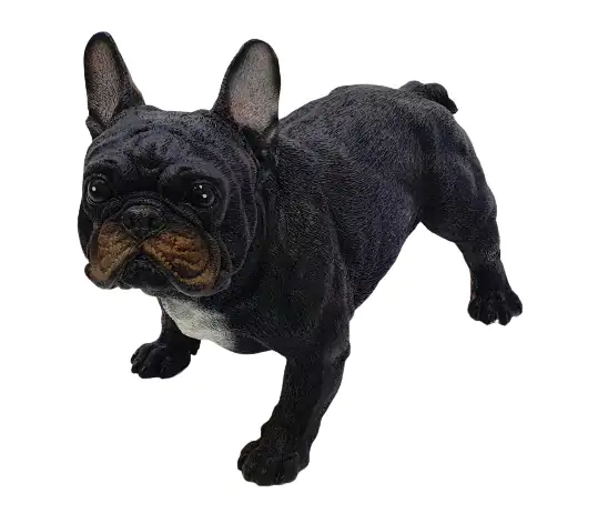 Dekofigur Franz. Bulldogge schwarz 32 x 22 x 38 cm
