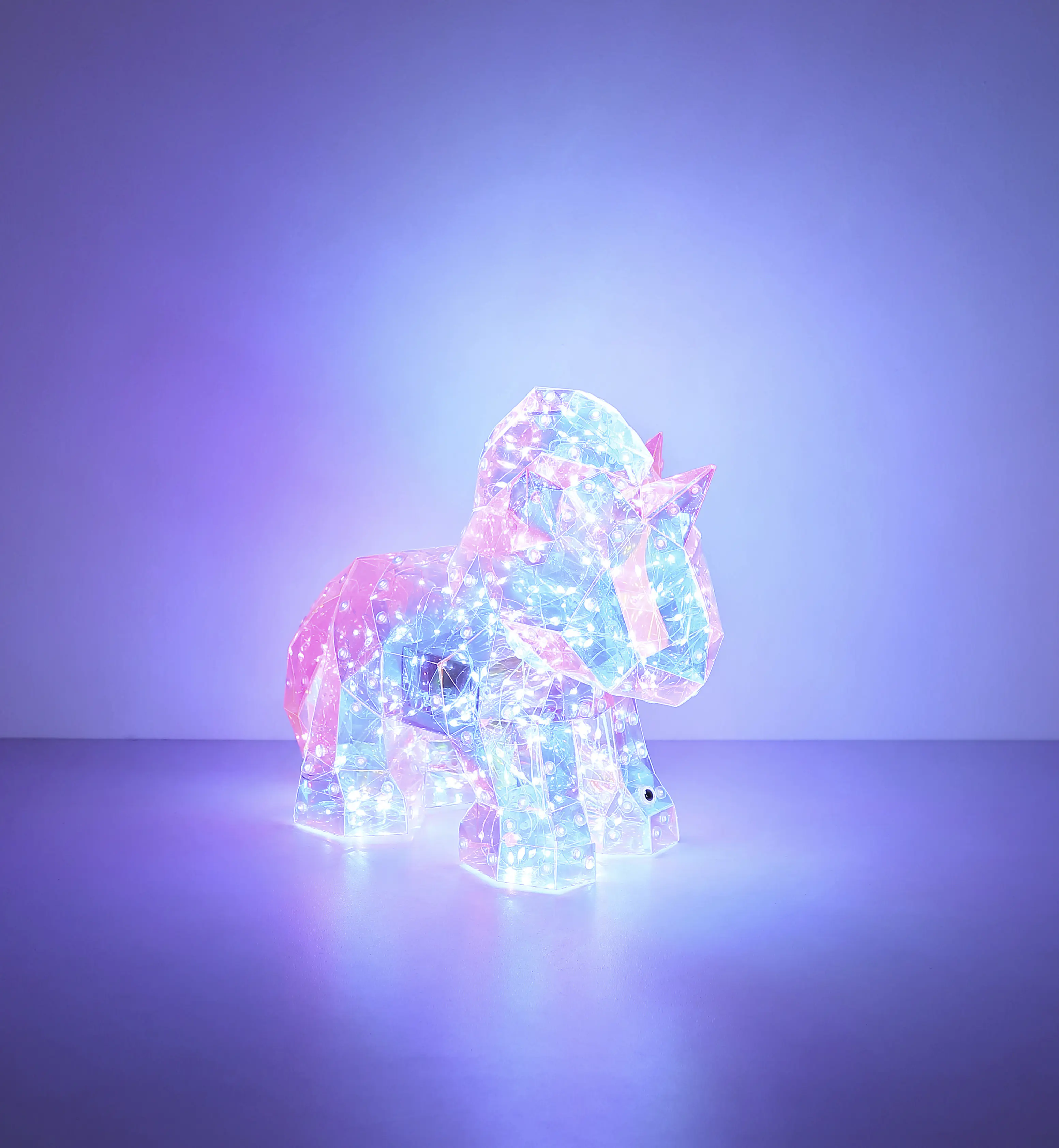 Globo LED-Dekoleuchte für Kinder Brondar Einhornlampe pink kristalloptik 