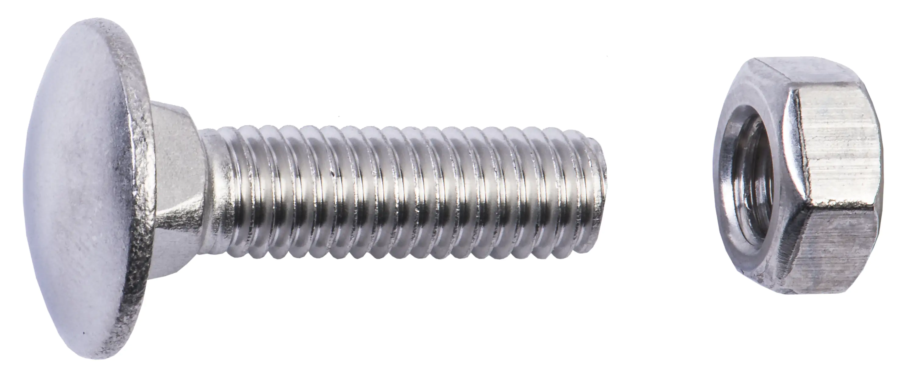 Schlossschrauben M8 x 30 mm, 50 Stück, Edelstahl A2