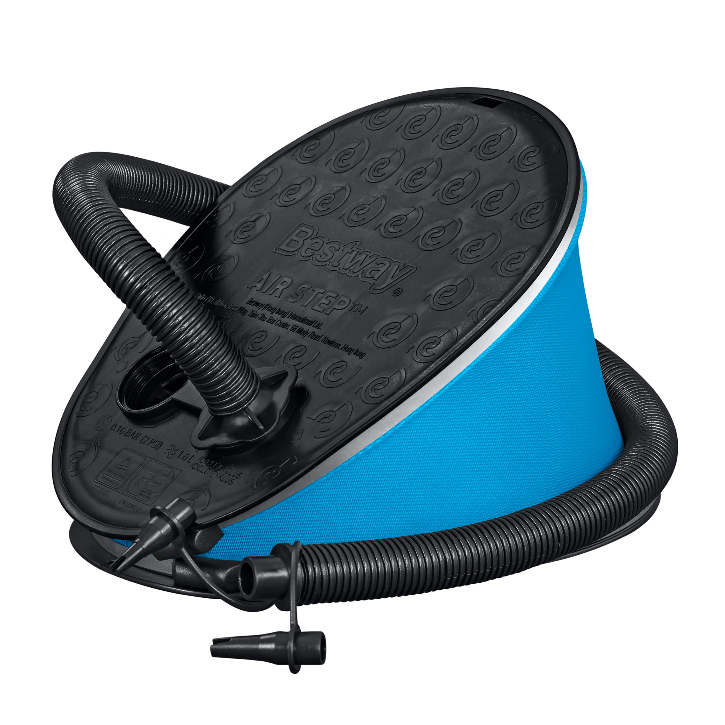 Bestway Fußpumpe Air Step blau-schwarz 1,6 L Bestway Fußpumpe Air Step blau-schwarz 1,6 L