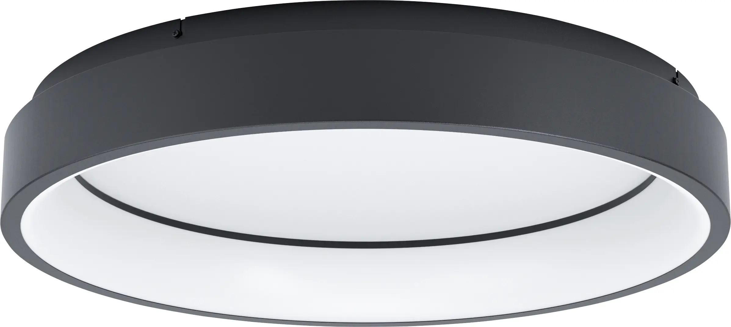 Eglo Connect LED Deckenleuchte Marghera-Z schwarz Ø 60 cm dimmbar, ww-kw