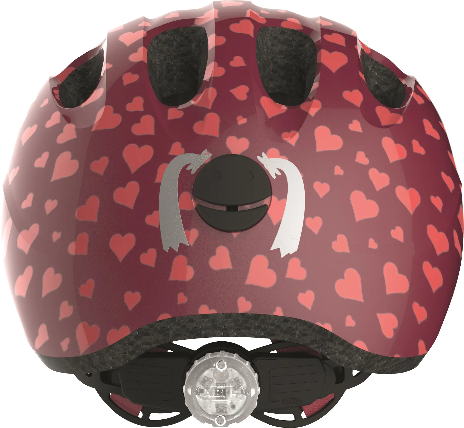 Abus Fahrradhelm Kinder Kids Pro Größe M cherry heart Abus Fahrradhelm Kinder Kids Pro Größe M cherry heart