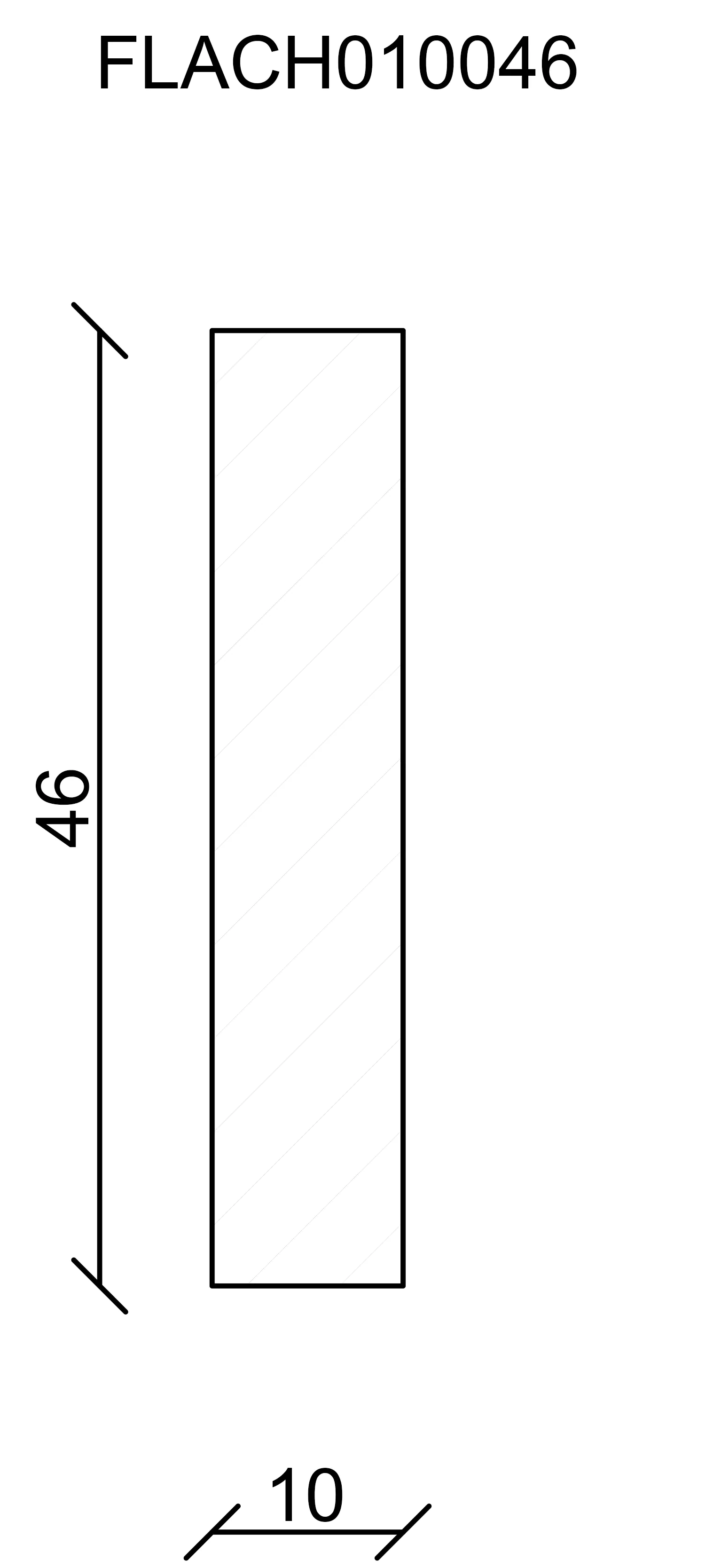 FN Neuhofer Flachleiste 240 cm 46 x 10 mm Fichte/Kiefer