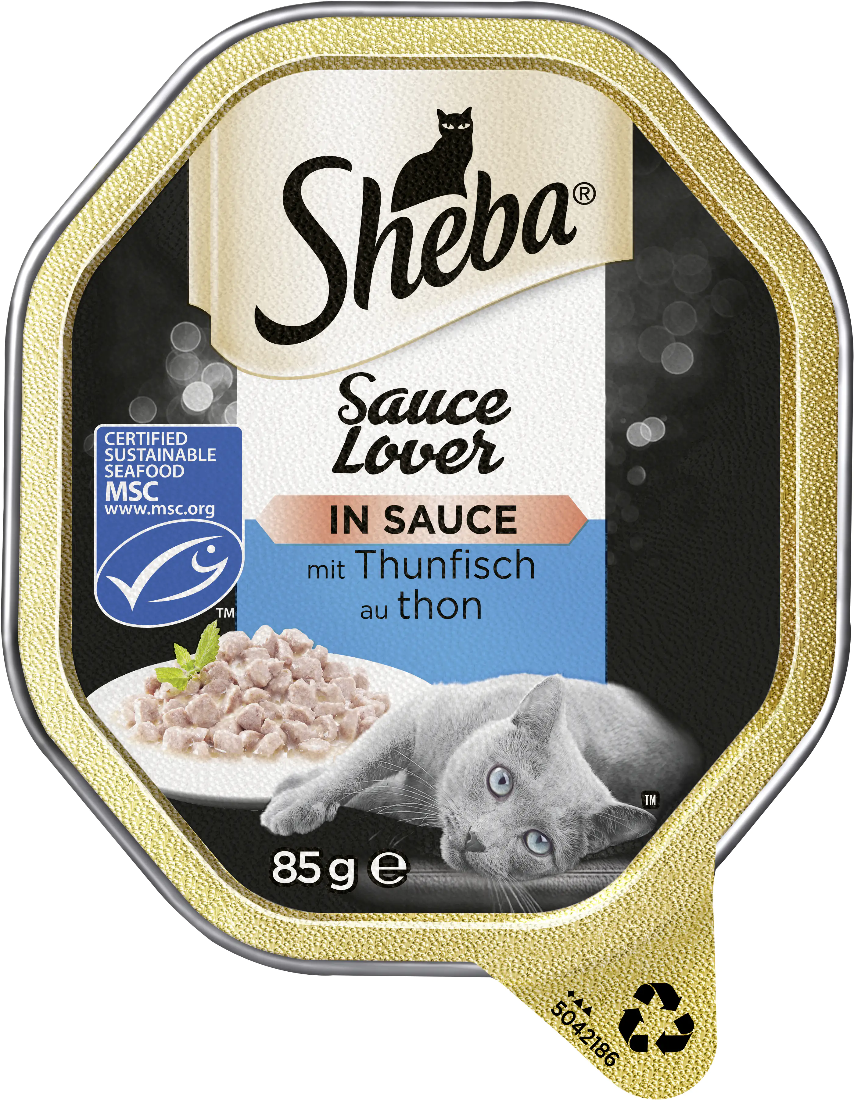 Sheba-Katzennassfutter - Sauce Lover mit Thunfisch 85 g, Thunfisch