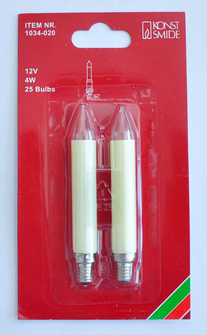 Konstsmide Ersatzbirne klar 12 V 4 W 2 Stück