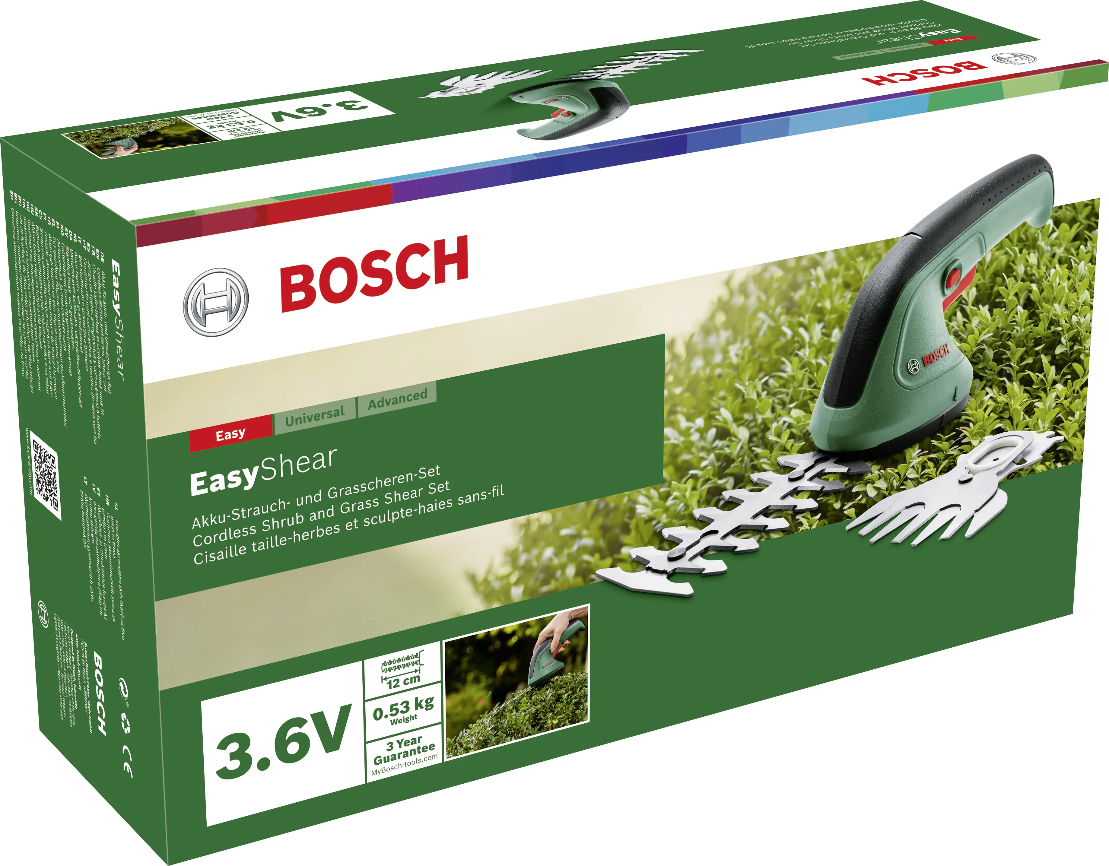 Bosch Akku- Gras-und- Strauchschere EasyShear 3,6 V