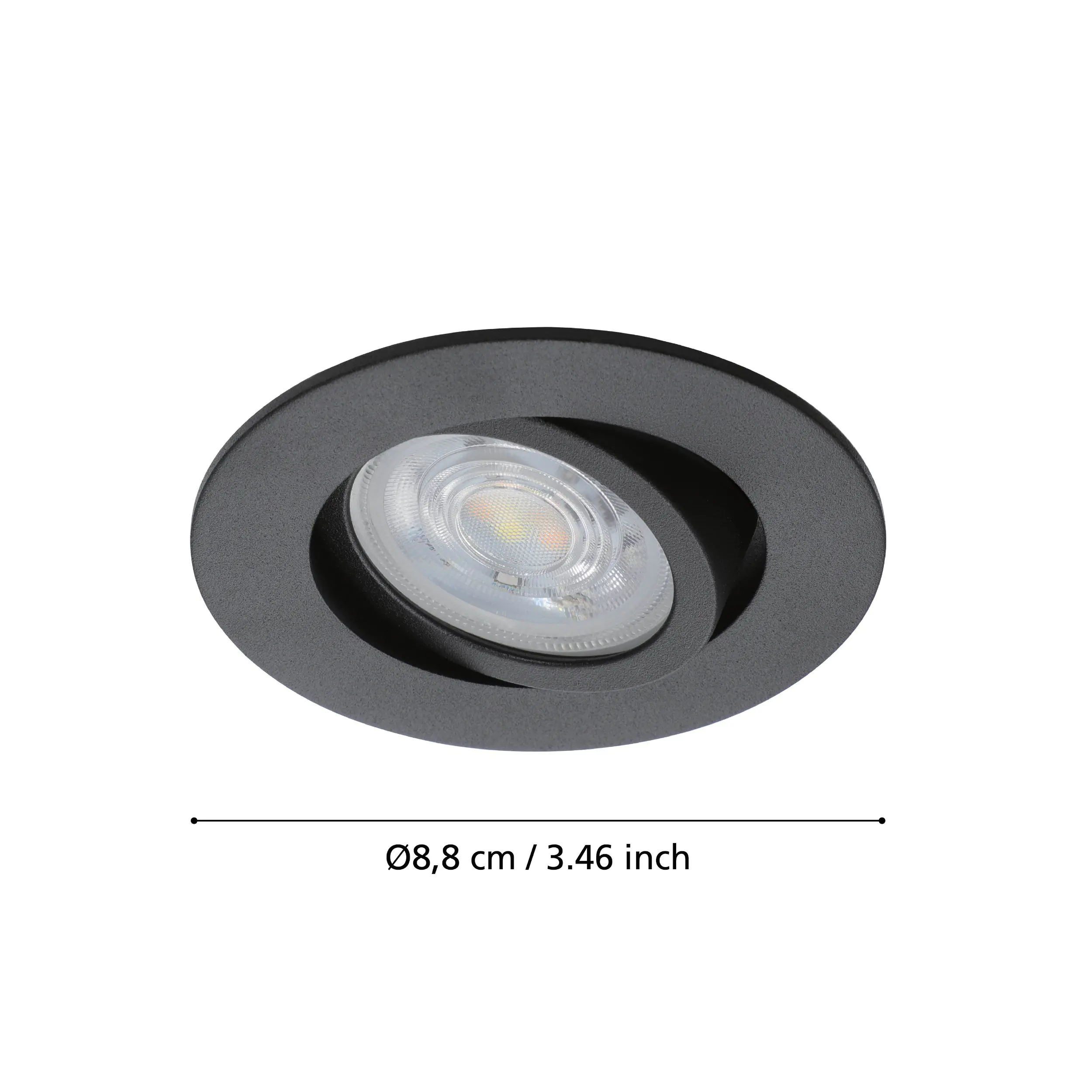 Eglo Connect Einbauleuchte Saliceto-Z schwarz Ø 8,8 cm dimmbar, ww-kw, RGB Eglo Connect Einbauleuchte Saliceto-Z schwarz Ø 8,8 cm dimmbar, ww-kw, RGB