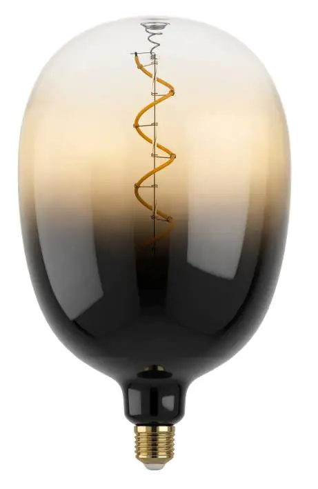 Eglo LED Leuchtmittel Oval E27 4W schwarz-braun