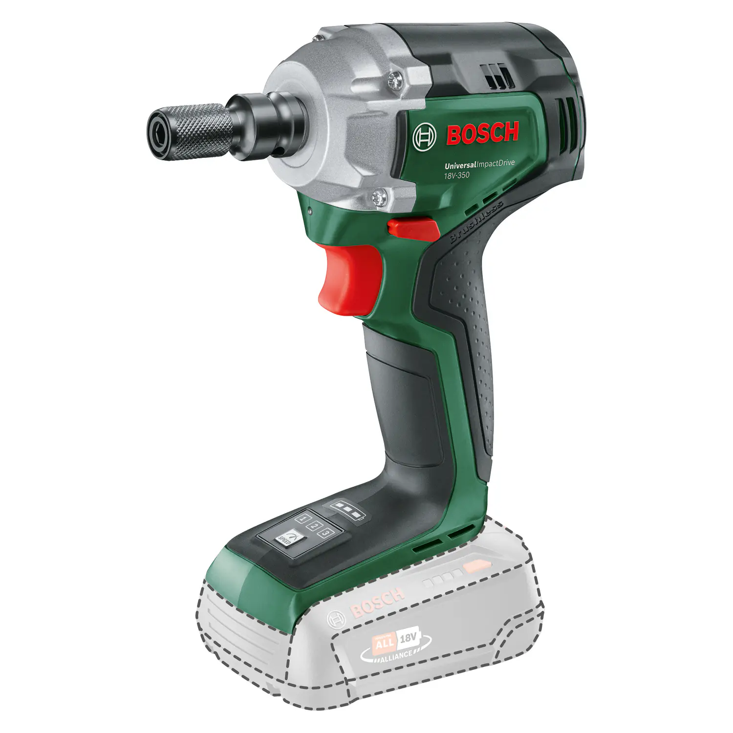 Bosch Akku-Drehschlagschrauber UniversalImpactDrive 18V-350 Solo Bosch Akku-Drehschlagschrauber UniversalImpactDrive 18V-350 Solo