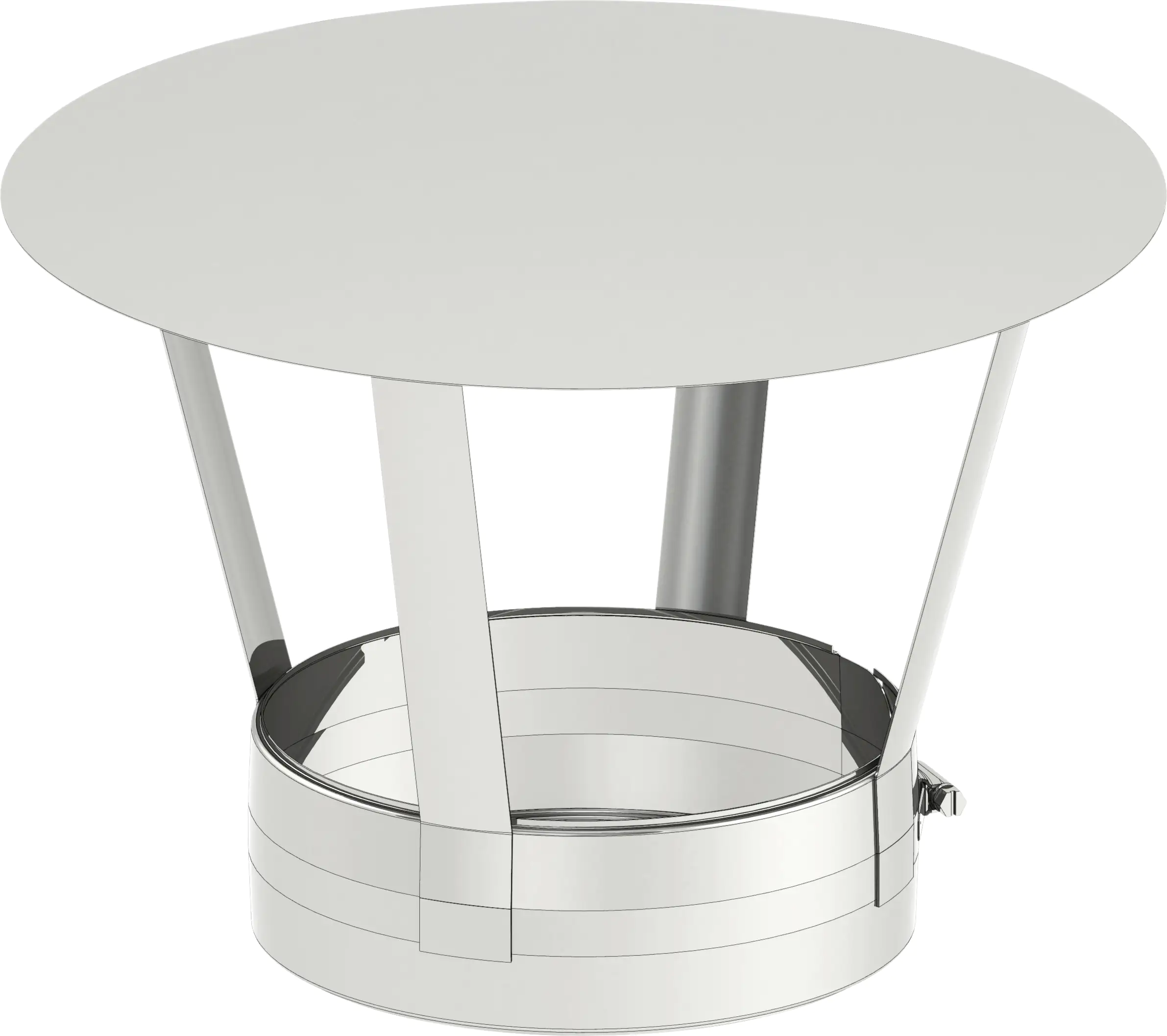 Zitec Schornstein-Regenhaube doppelwandig, Ø 150 mm