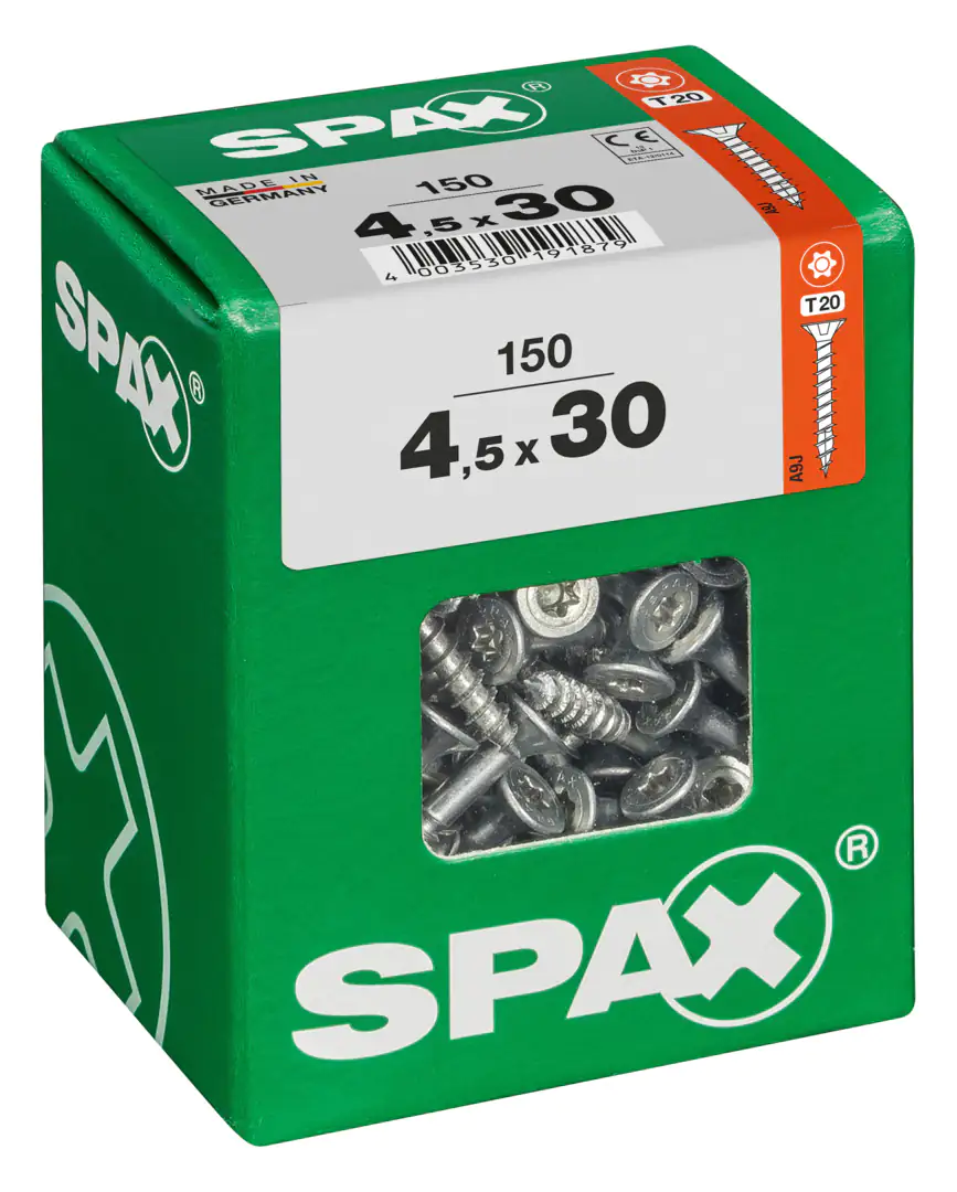 Spax Universalschrauben 4.5 x 30 mm TX 20 - 150 Stk.