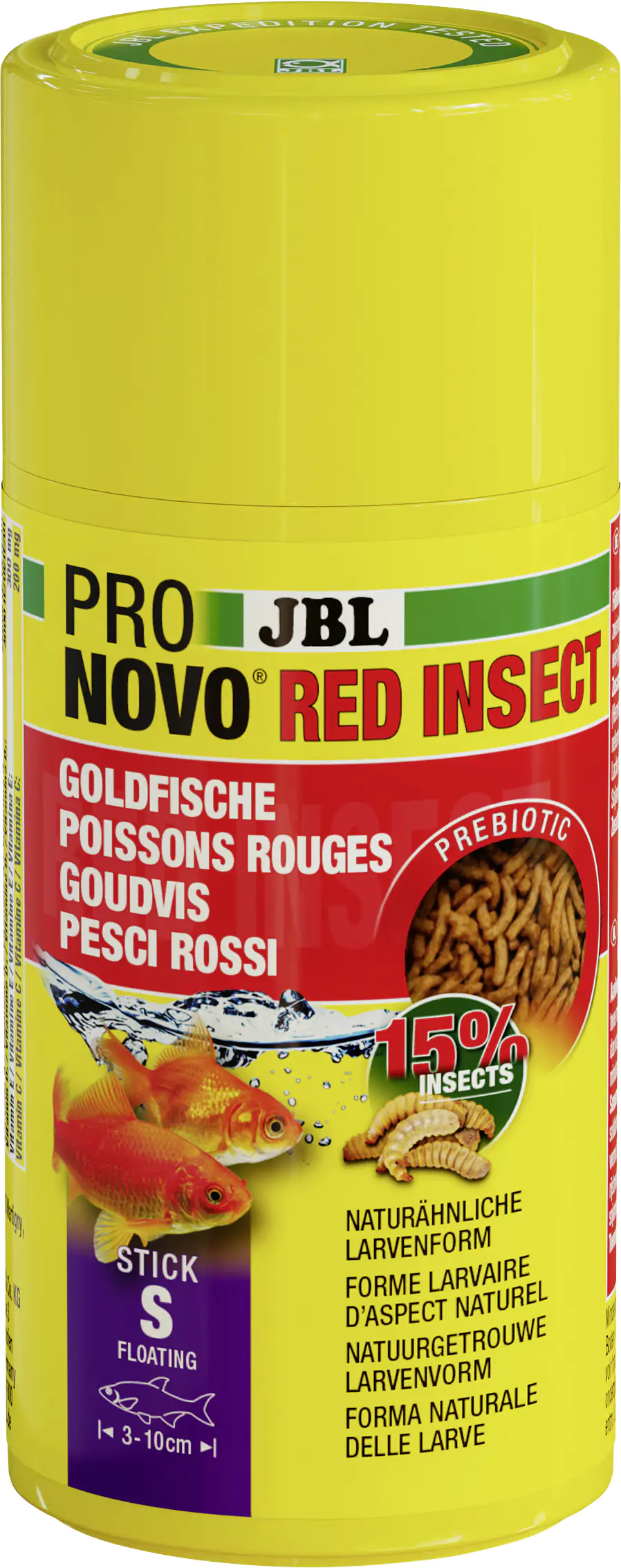 JBL Fischfutter Pronovo RedInsect S Insektensticks Fischfutter 100 ml JBL Fischfutter Pronovo RedInsect S Insektensticks Fischfutter 100 ml