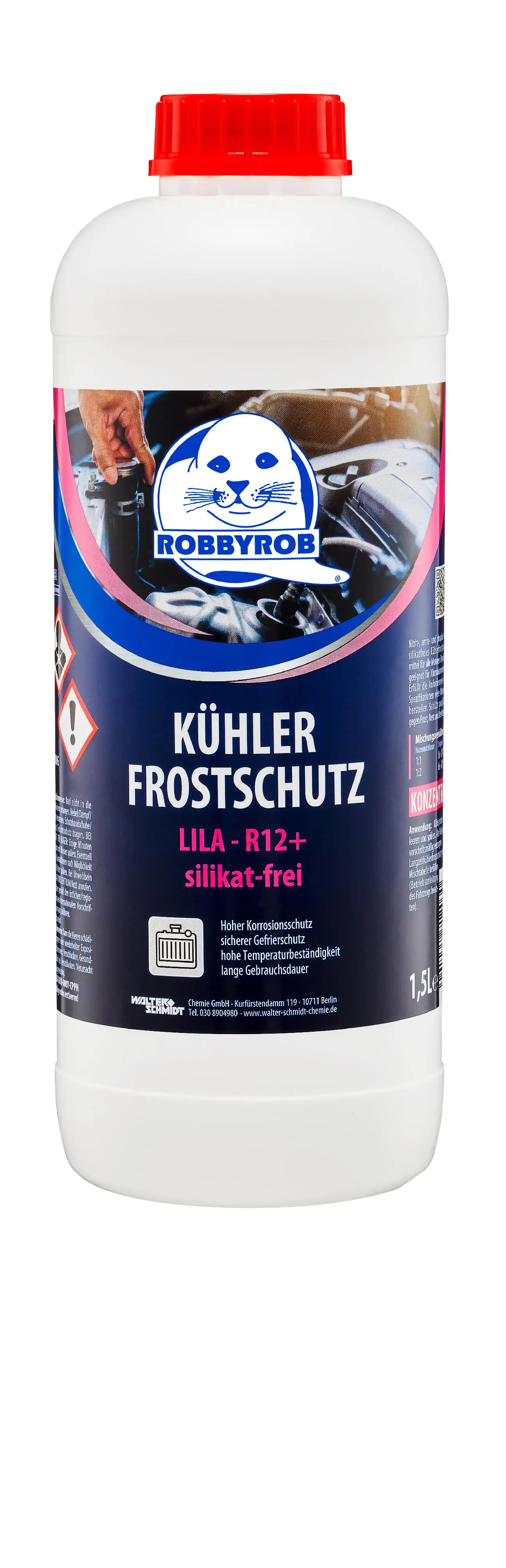 Eurolub Kühlerfrostschutz D-30 Konzentrat 1,5l - Kühlerschutz ROSA/ LILA/  VIOLETT - Kühlerschutz - Pflege & Wartung 