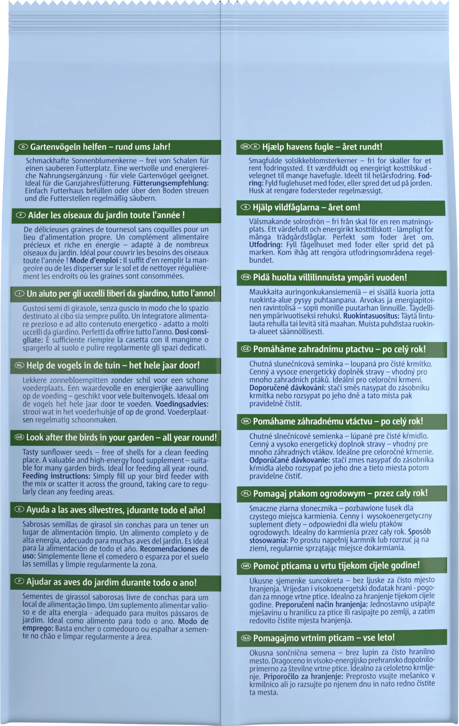 Vitakraft VitaGarden Sonnenblummenkerne Vögel geschält 500 g