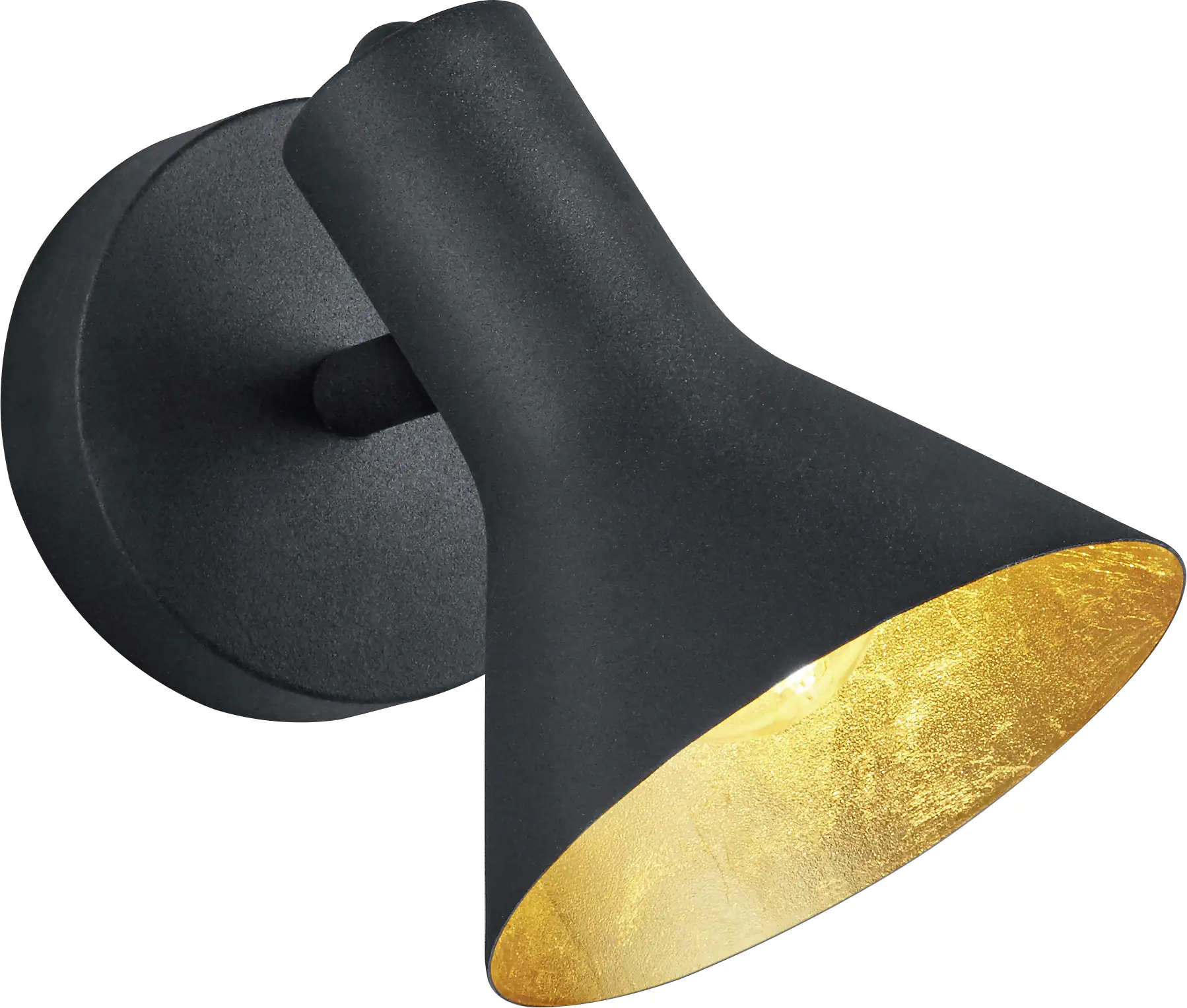 Reality Leuchten 1er Spot Nina schwarz gold