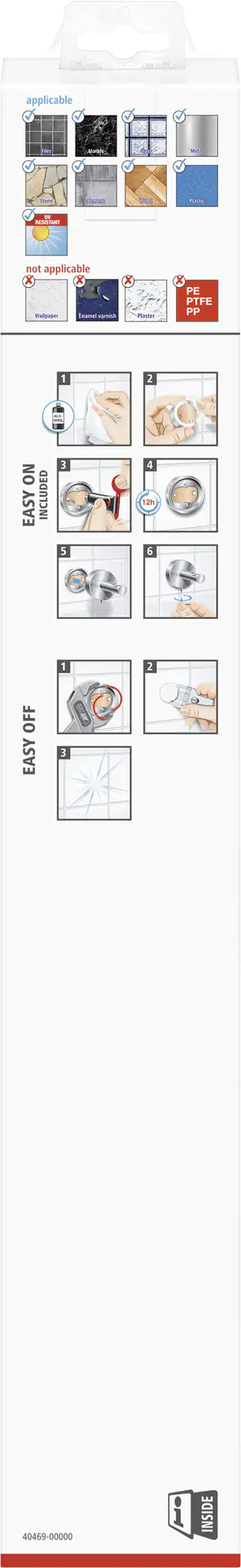 tesa Handtuchhalter Exxcellent Metall, chrom, 2-armig, rostfrei tesa Handtuchhalter Exxcellent Metall, chrom, 2-armig, rostfrei
