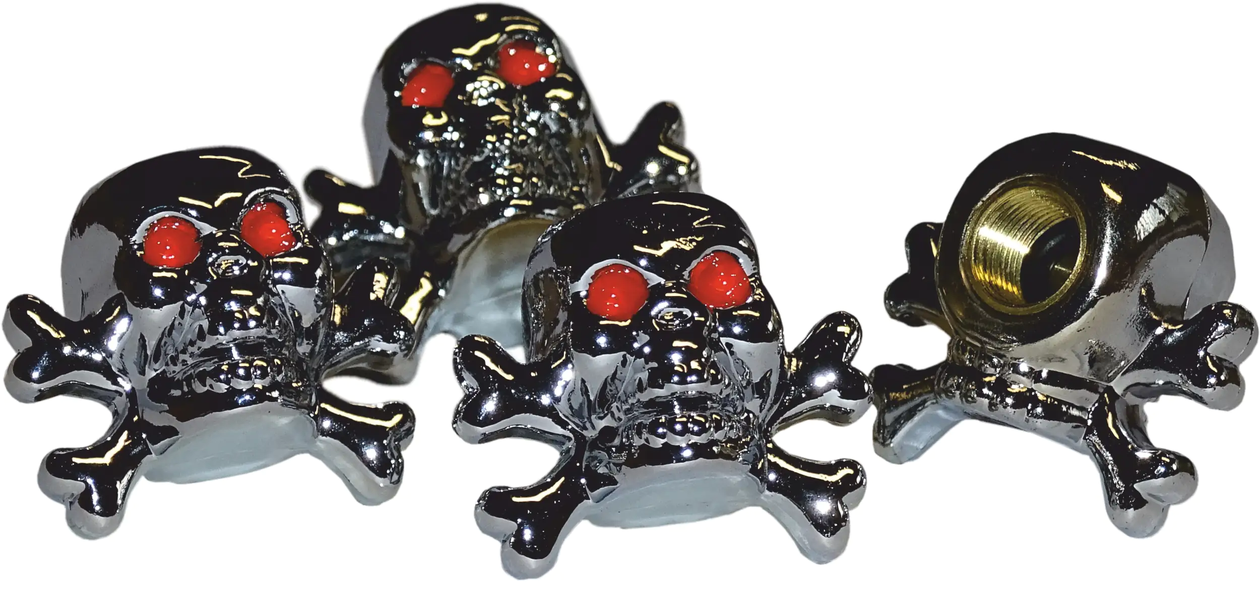 Hermann Schütz Ventilkappen Vent-Cap Totenkopf 4er-Set