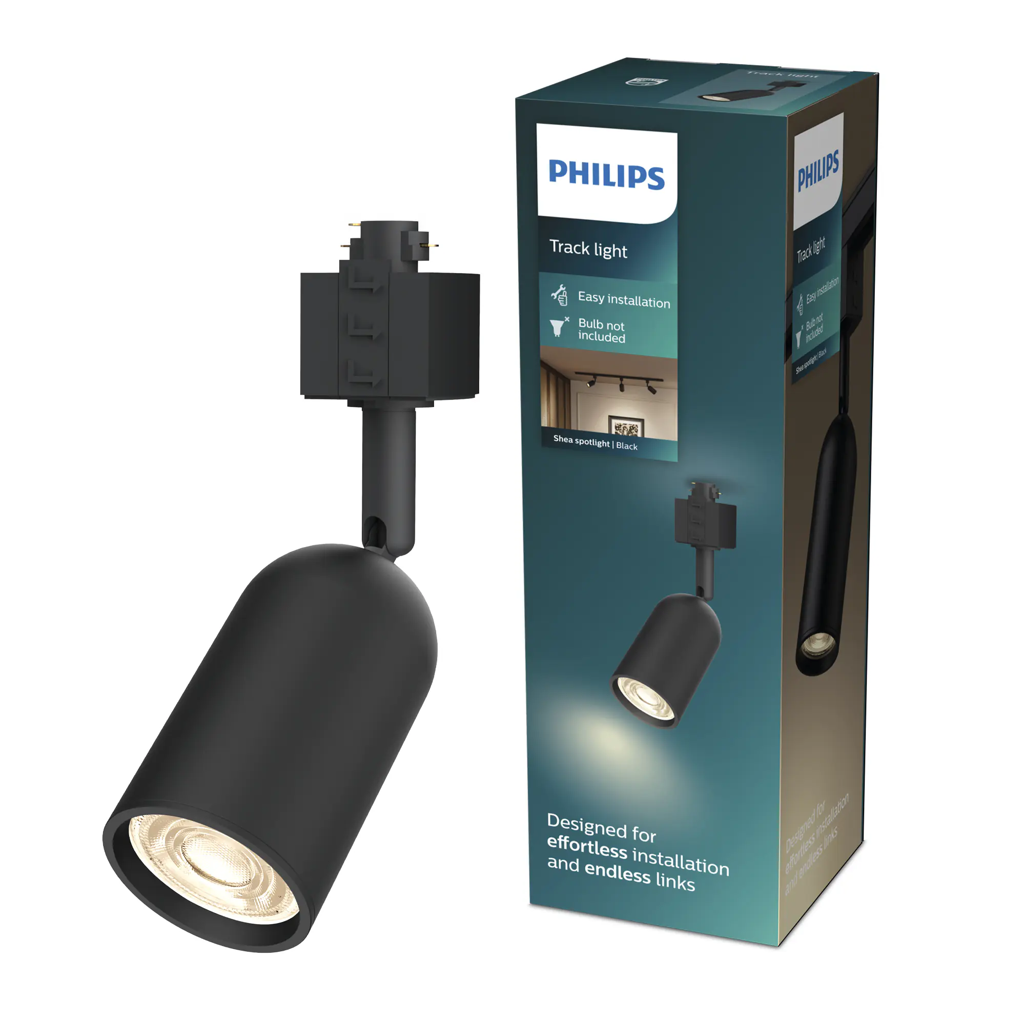 Philips Schienenleuchte 1er Spot Shea Easy Link schwarz