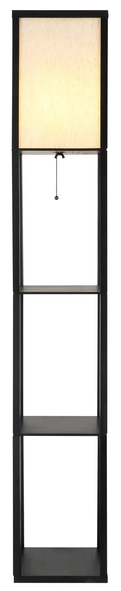 Globo Stehleuchte Tabitha E27 bis 60 W 159 cm schwarz